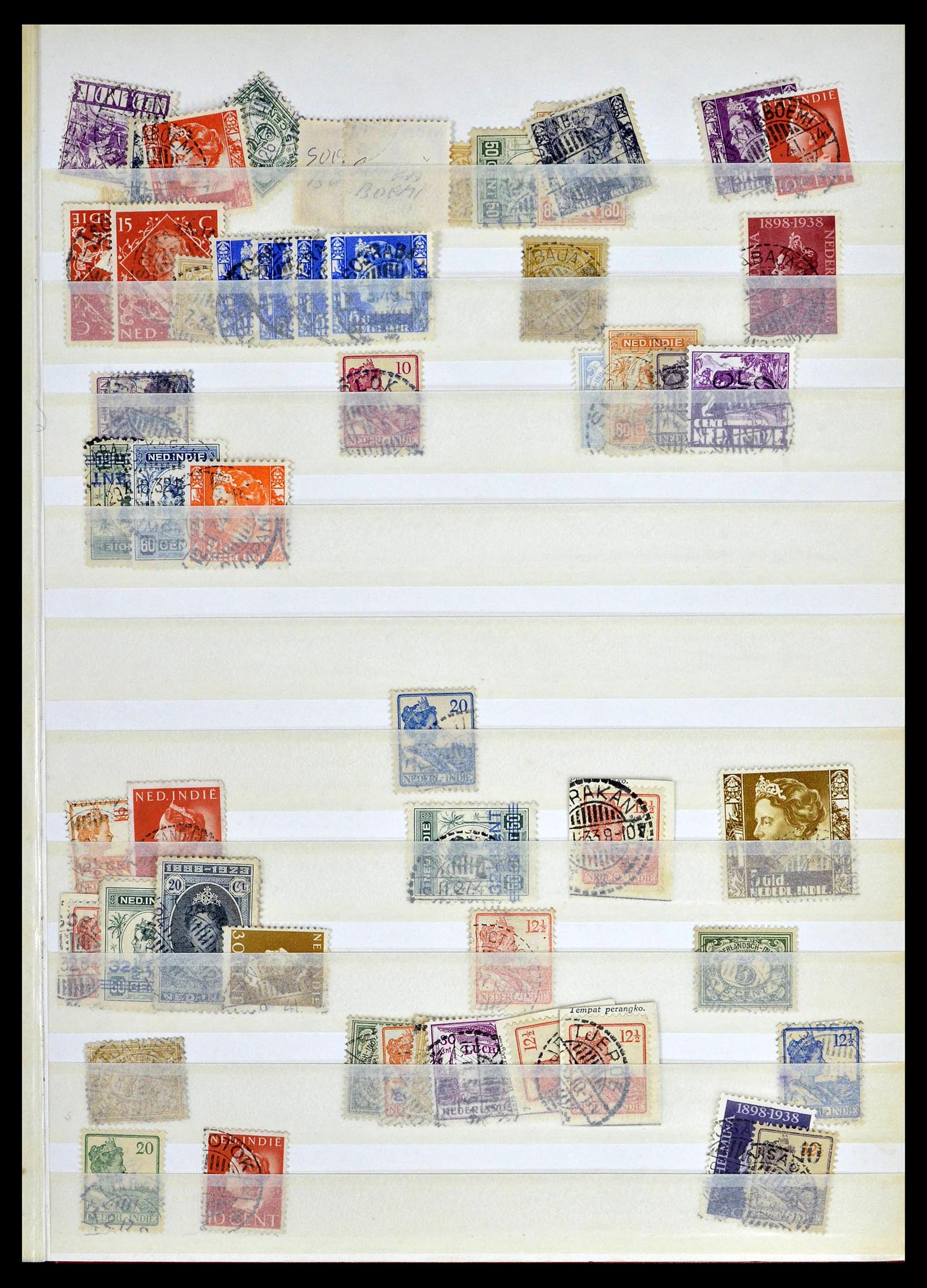 38783 0098 - Stamp collection 38783 Dutch east Indies cancels 1870-1948.