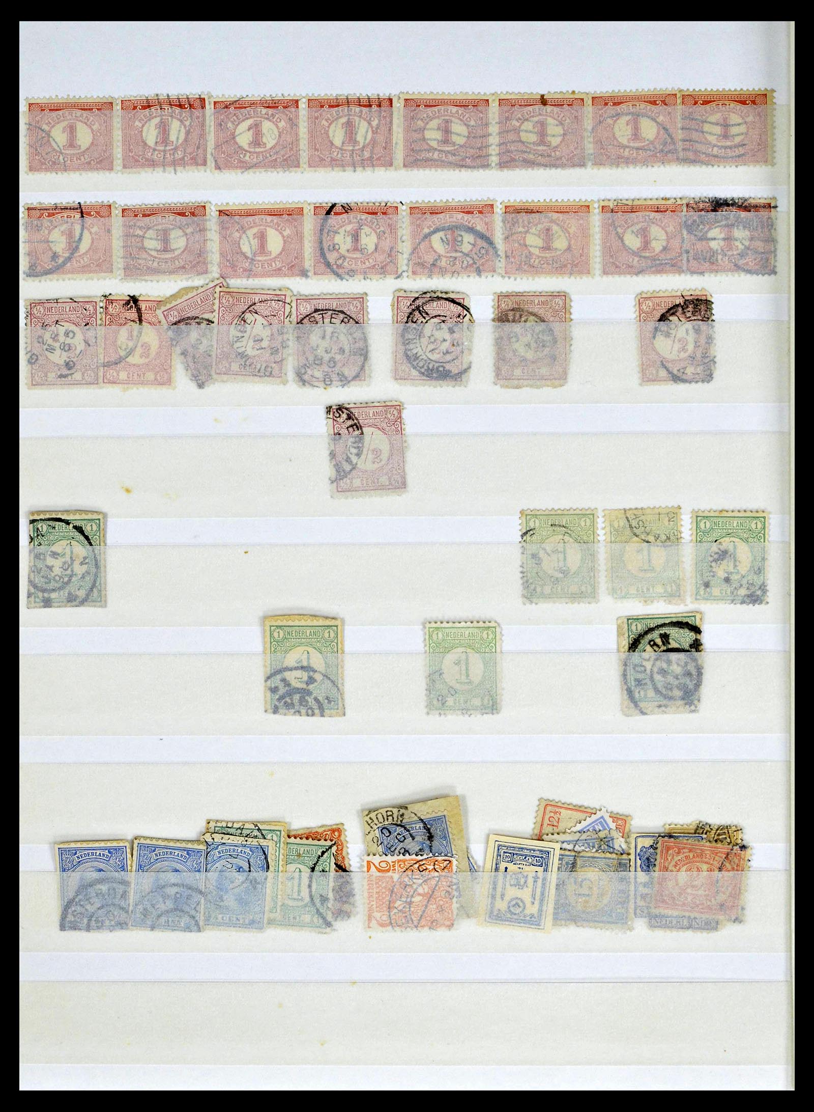 38783 0293 - Stamp collection 38783 Dutch east Indies cancels 1870-1948.