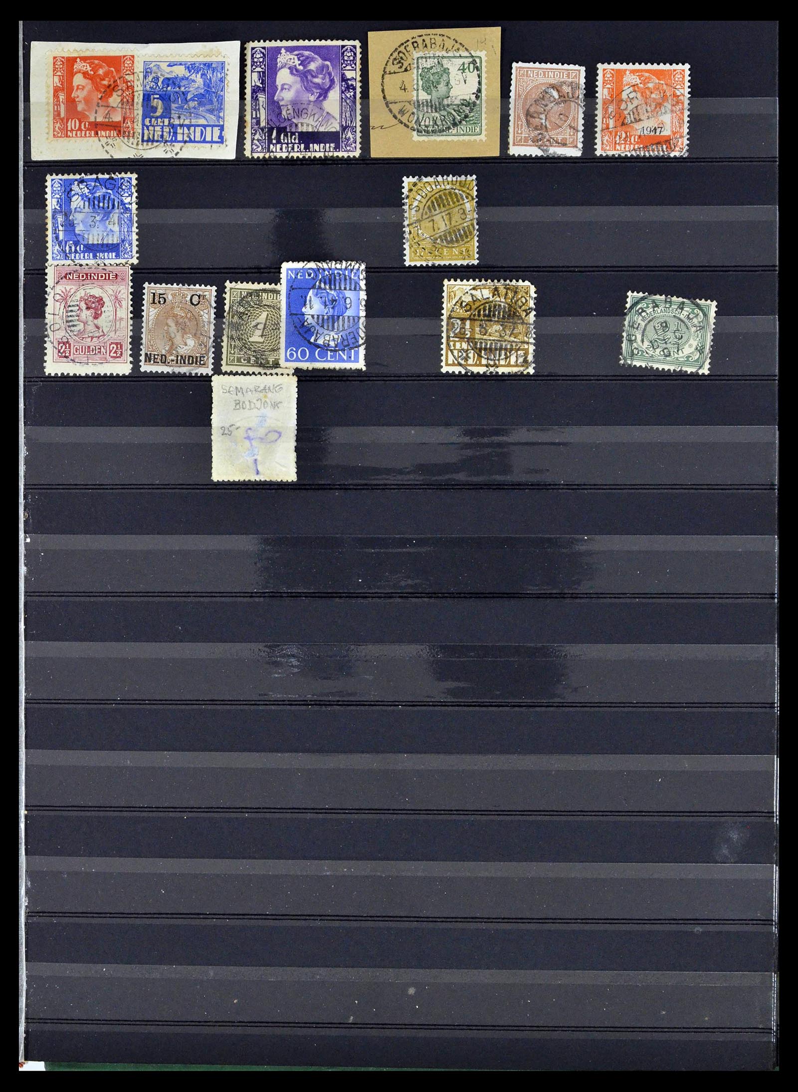 38783 0314 - Stamp collection 38783 Dutch east Indies cancels 1870-1948.