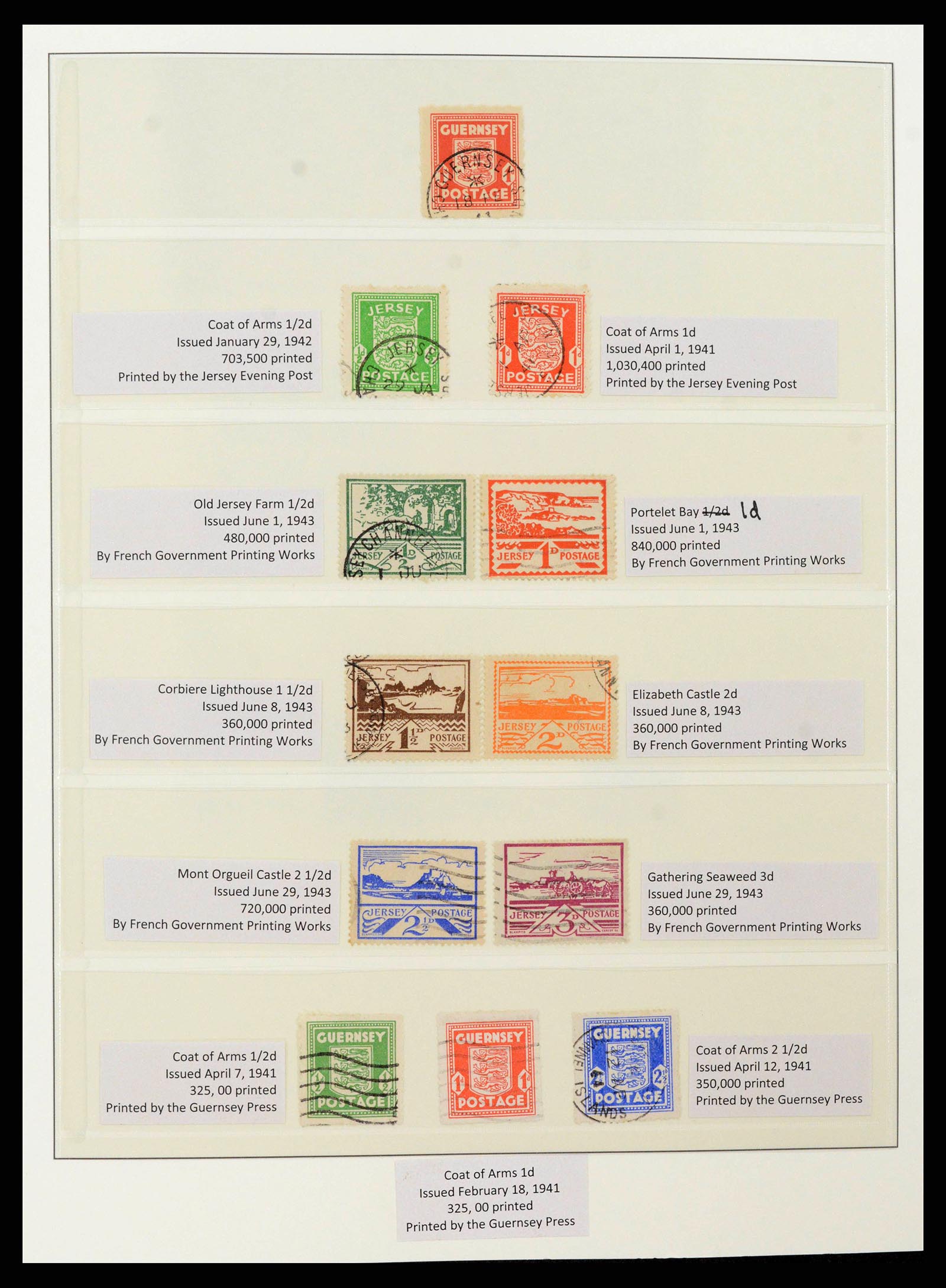 38785 0001 - Postzegelverzameling 38785 Duitse bezettingen WO II 1938-1945.