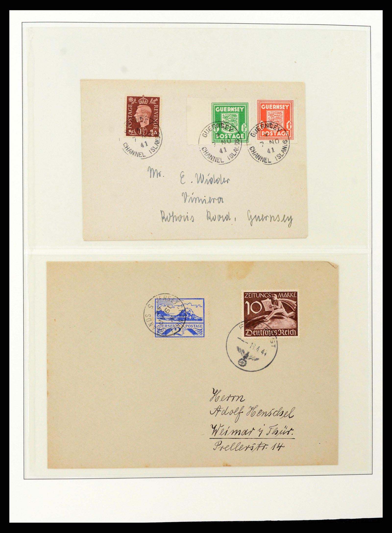 38785 0003 - Postzegelverzameling 38785 Duitse bezettingen WO II 1938-1945.
