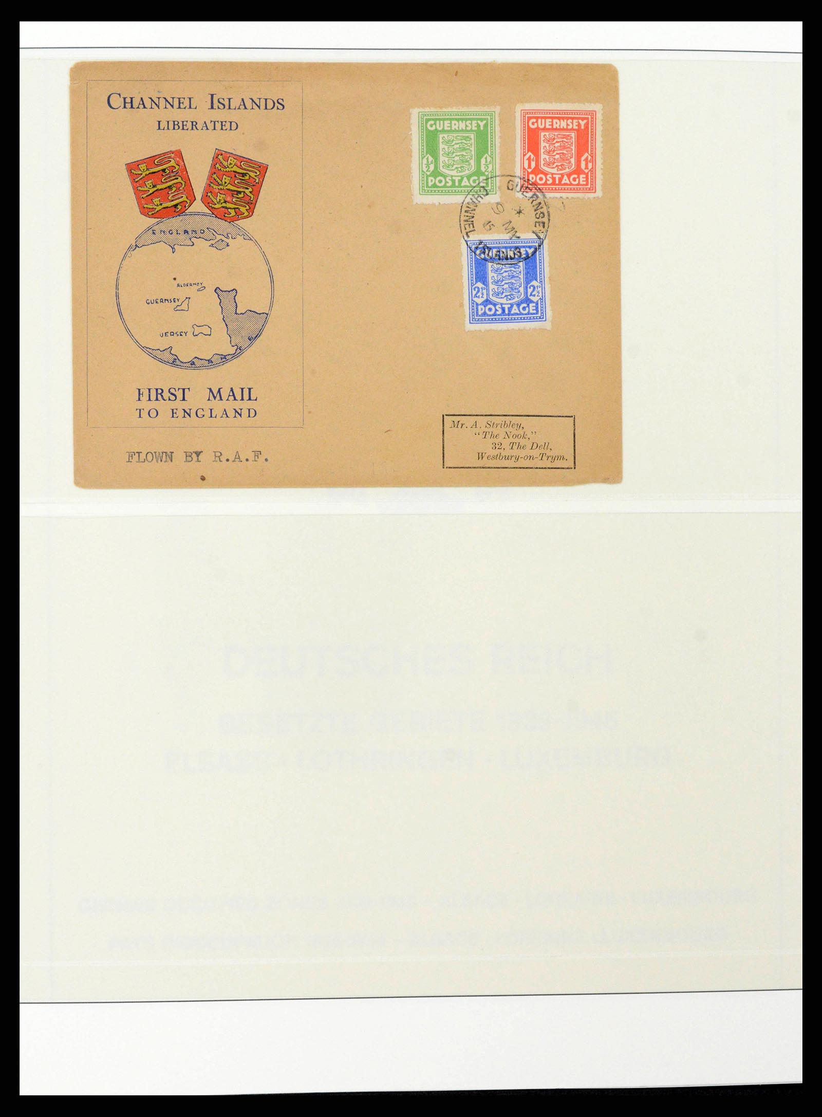 38785 0005 - Postzegelverzameling 38785 Duitse bezettingen WO II 1938-1945.