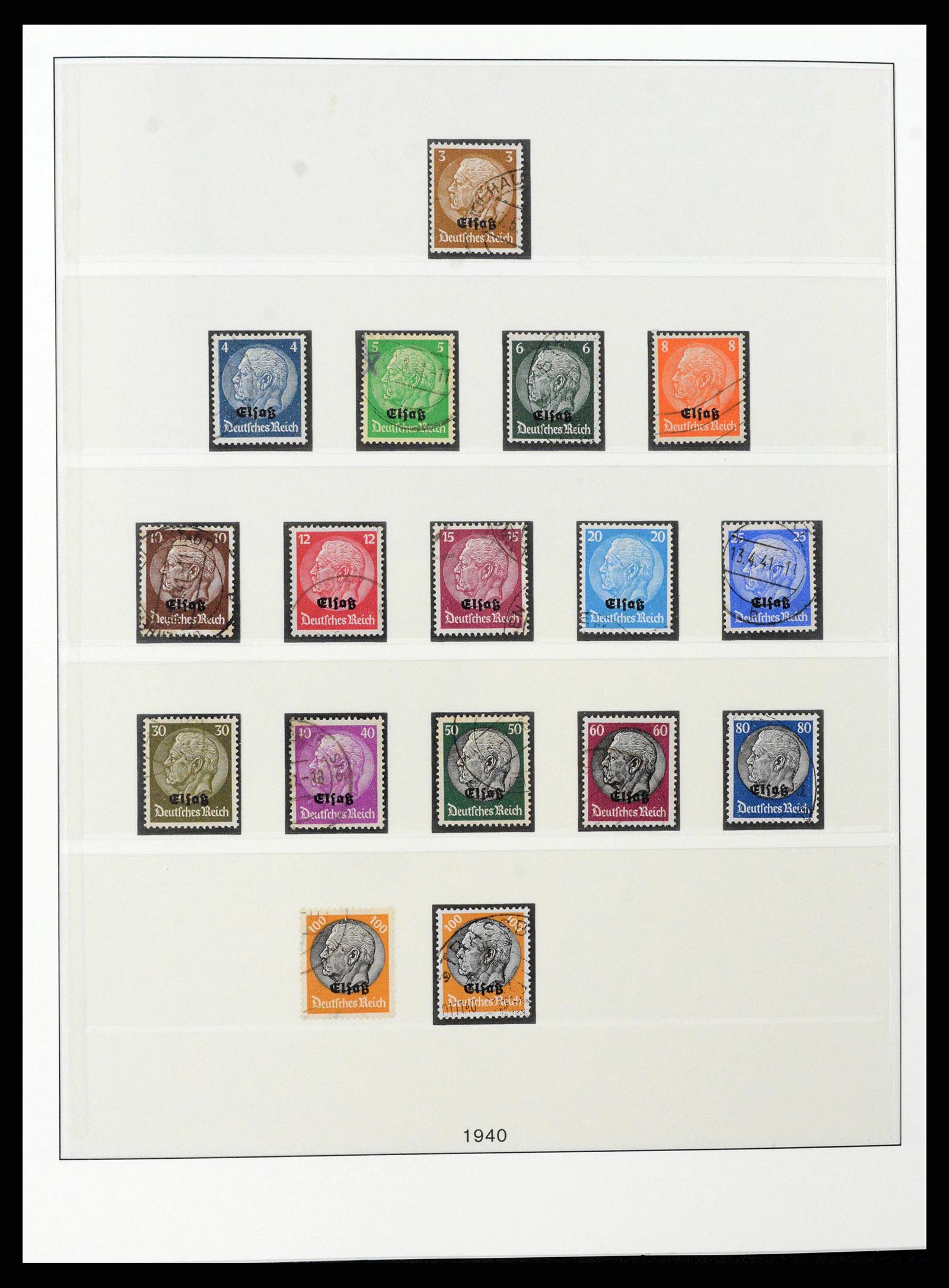 38785 0006 - Postzegelverzameling 38785 Duitse bezettingen WO II 1938-1945.