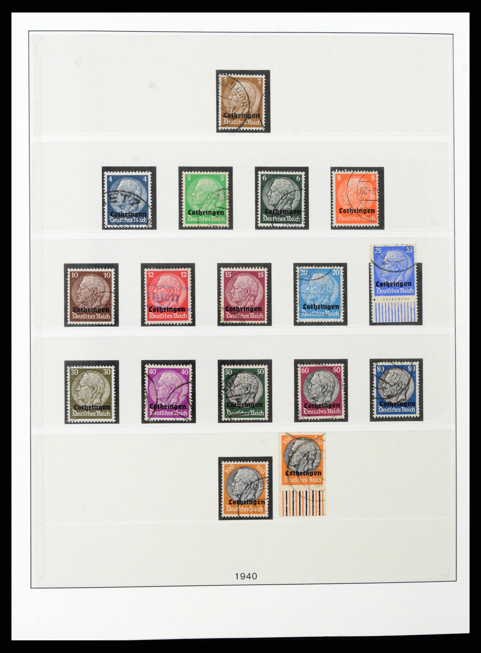 38785 0008 - Postzegelverzameling 38785 Duitse bezettingen WO II 1938-1945.