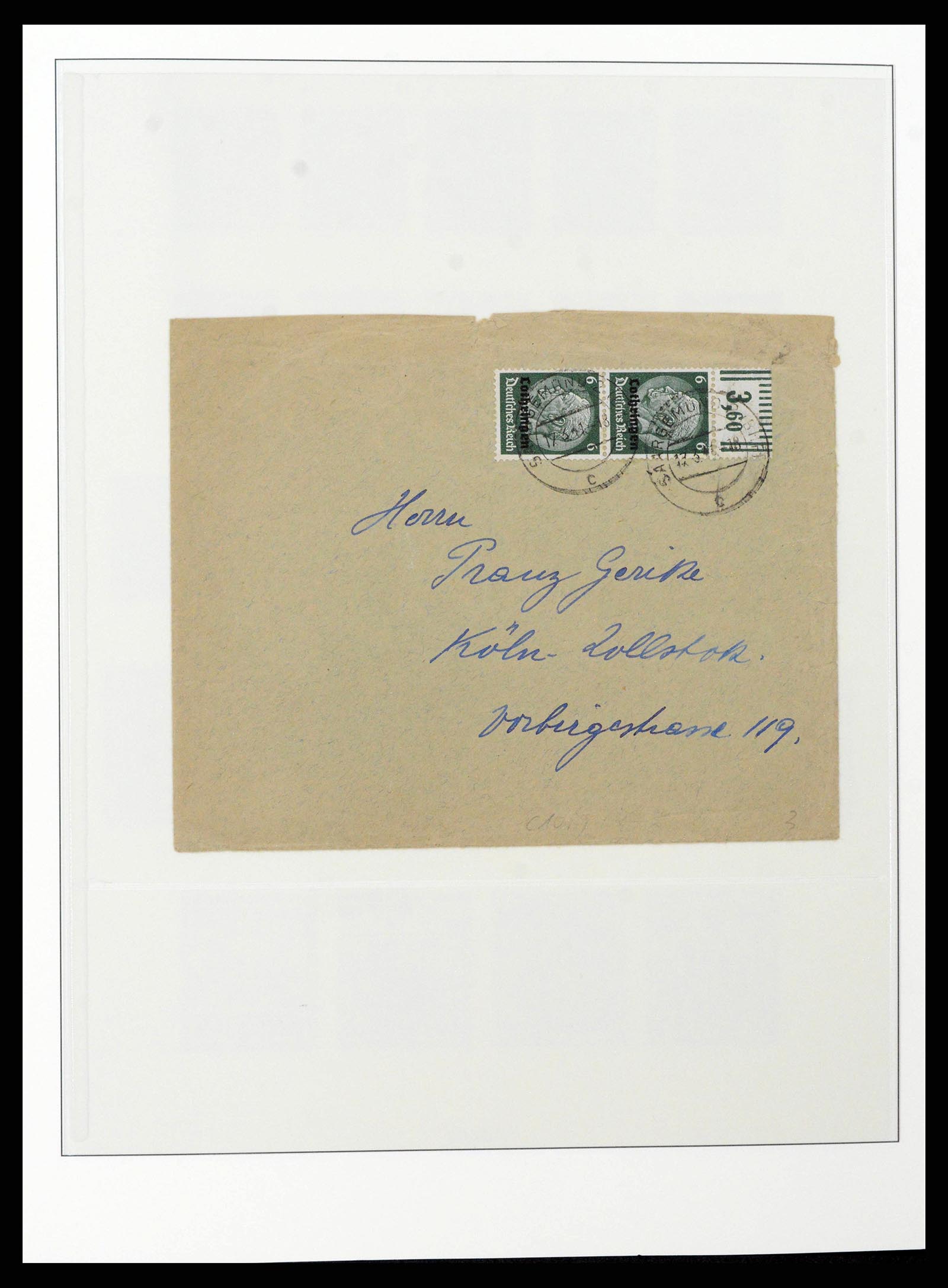 38785 0009 - Postzegelverzameling 38785 Duitse bezettingen WO II 1938-1945.