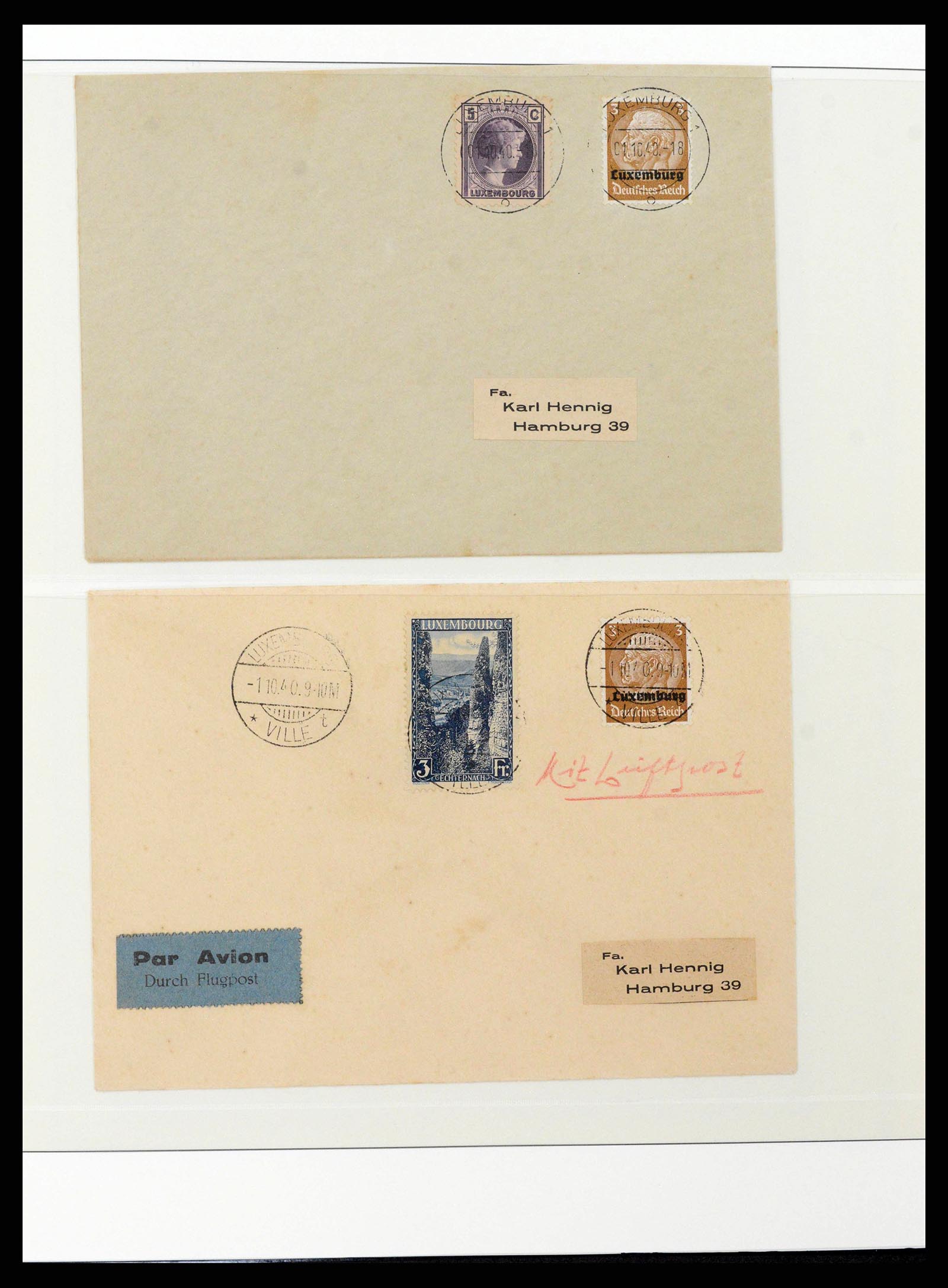 38785 0013 - Postzegelverzameling 38785 Duitse bezettingen WO II 1938-1945.