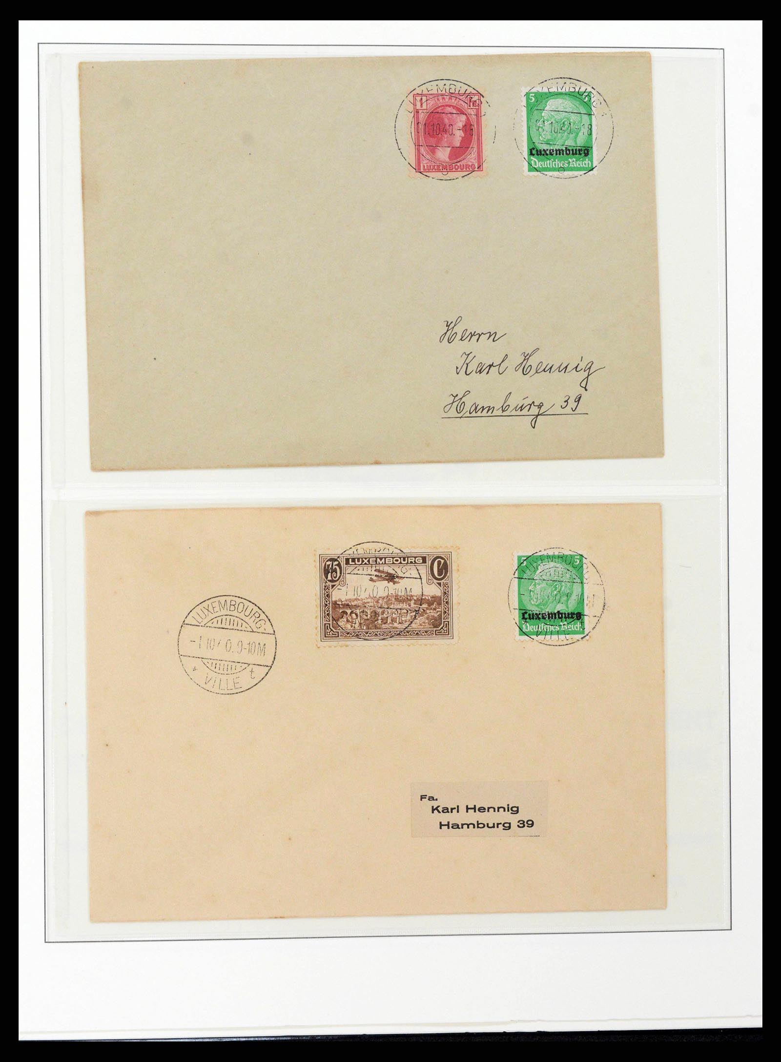 38785 0014 - Postzegelverzameling 38785 Duitse bezettingen WO II 1938-1945.