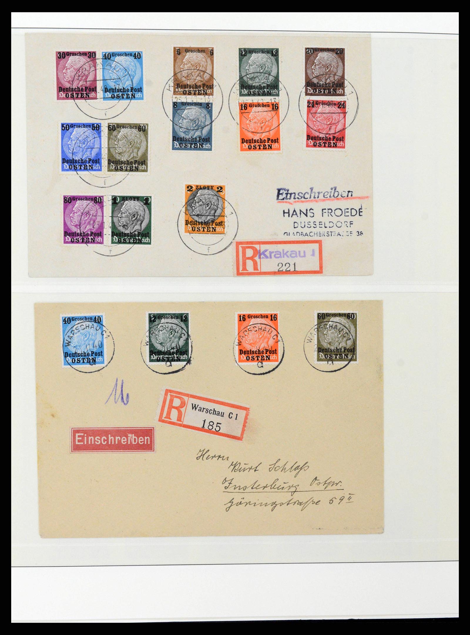 38785 0016 - Postzegelverzameling 38785 Duitse bezettingen WO II 1938-1945.
