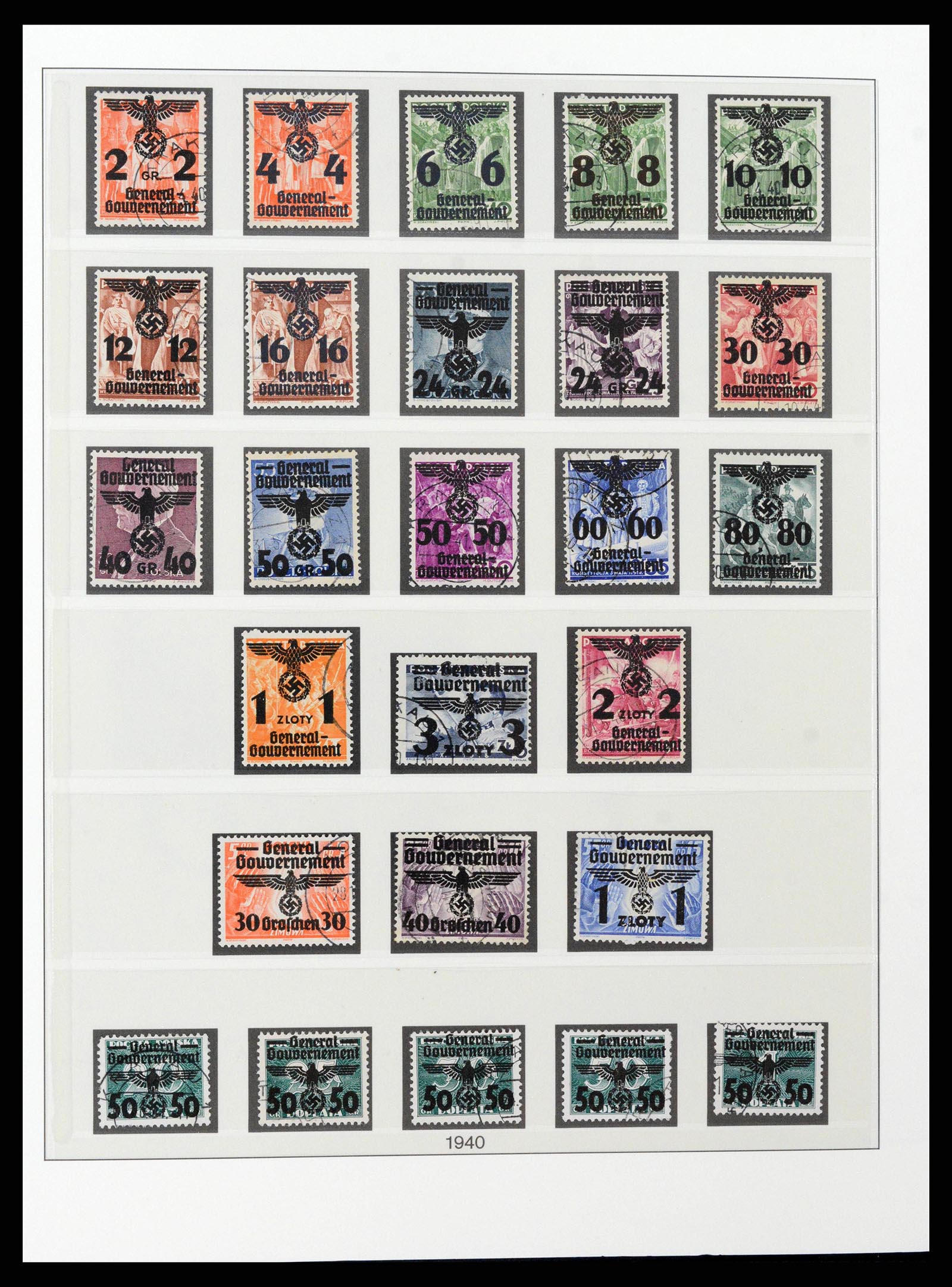 38785 0017 - Postzegelverzameling 38785 Duitse bezettingen WO II 1938-1945.