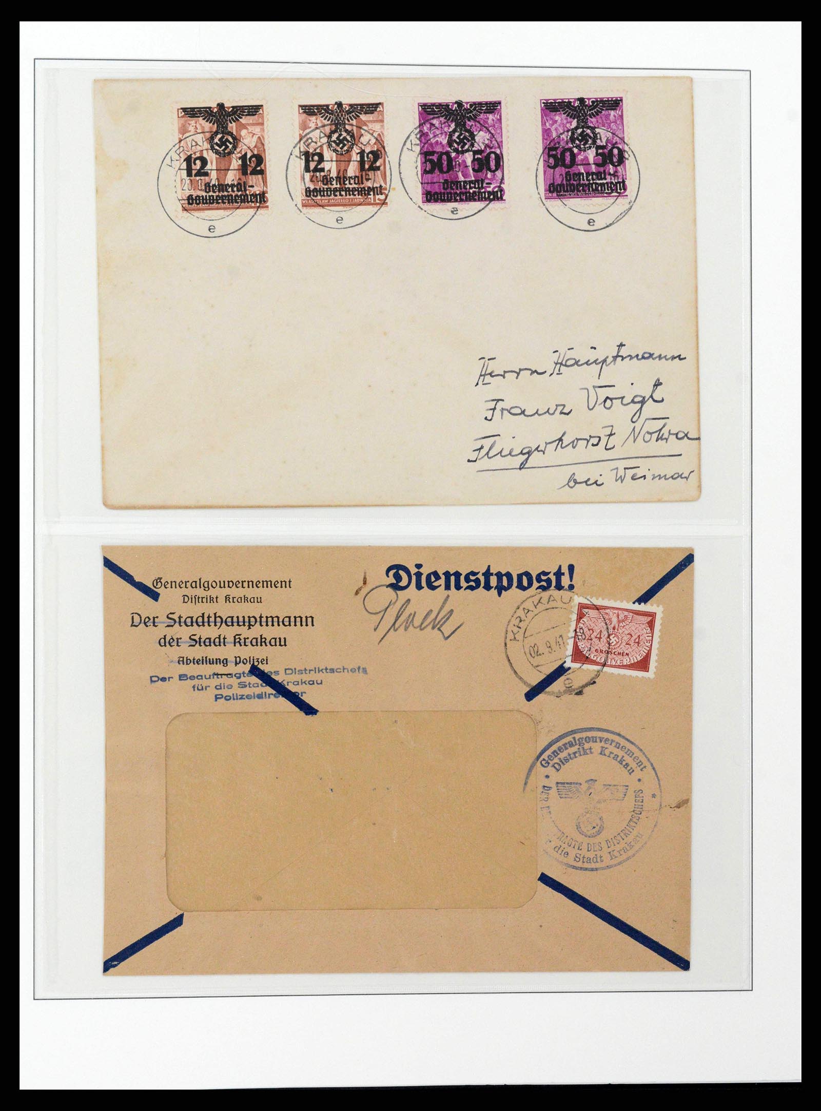 38785 0019 - Postzegelverzameling 38785 Duitse bezettingen WO II 1938-1945.