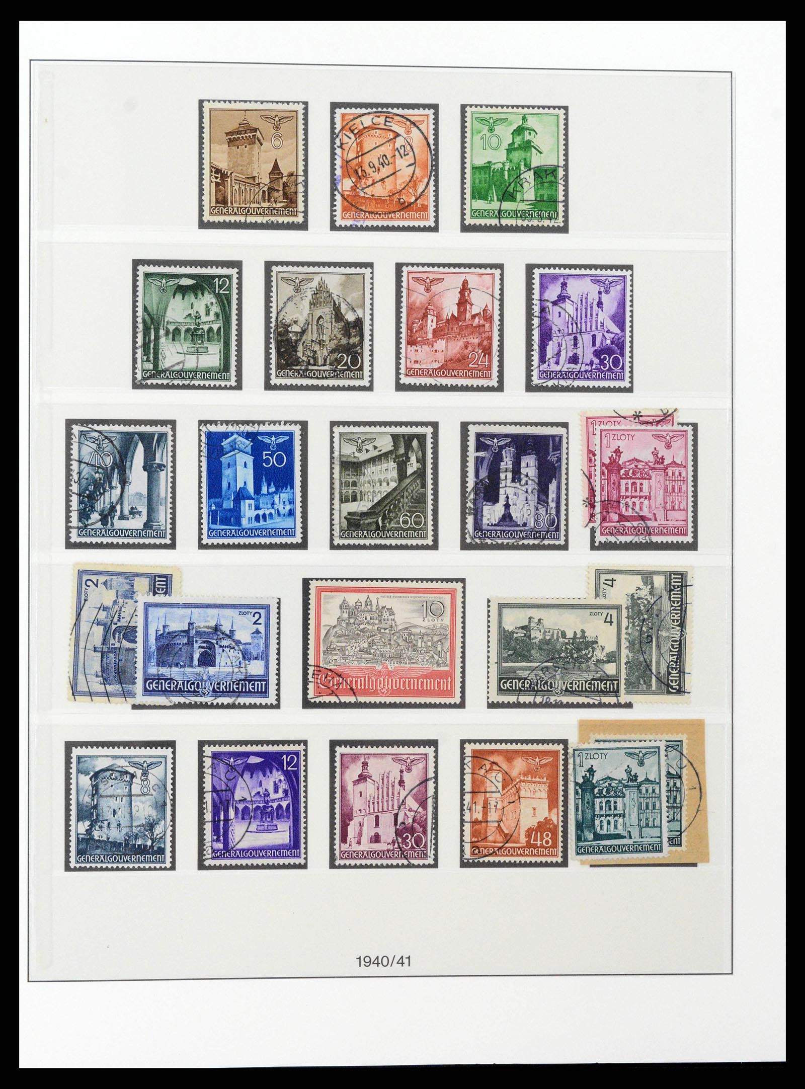 38785 0020 - Postzegelverzameling 38785 Duitse bezettingen WO II 1938-1945.