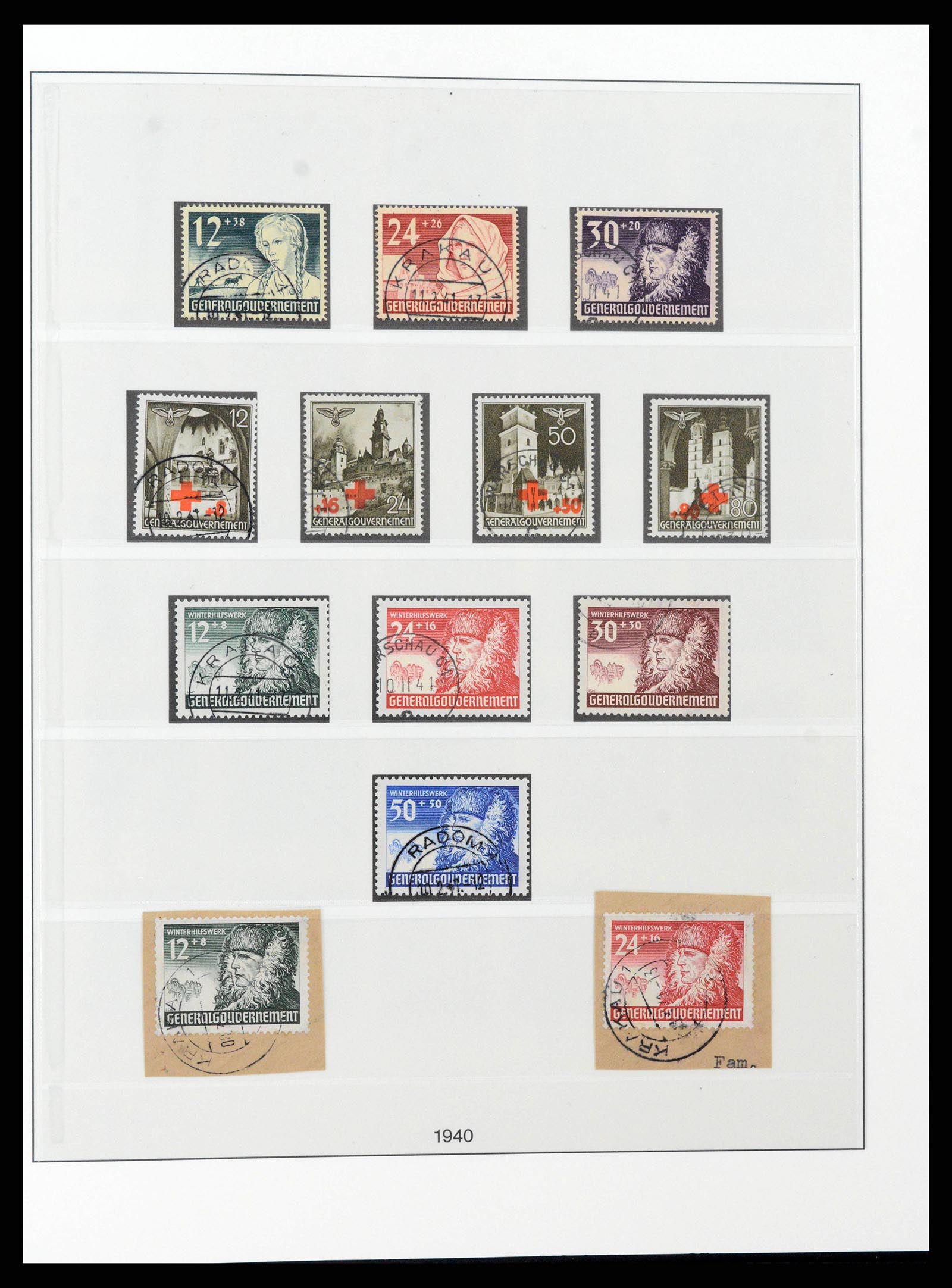 38785 0022 - Stamp collection 38785 German occupations WW II 1938-1945.