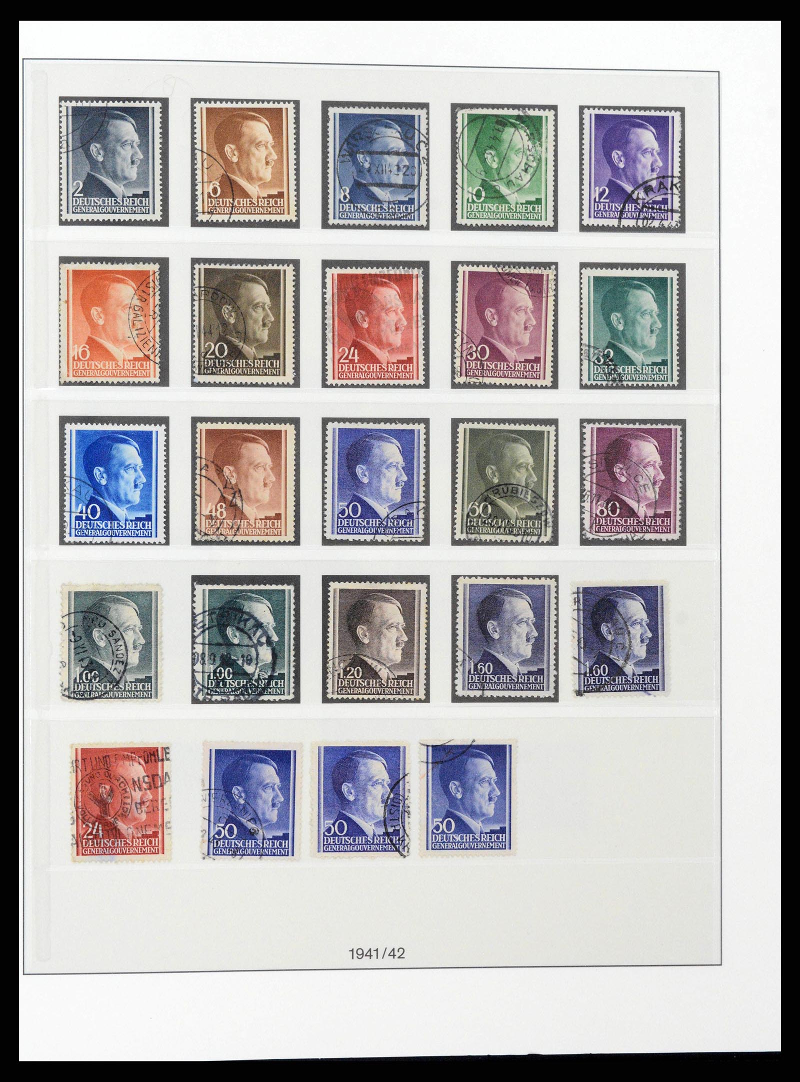 38785 0023 - Stamp collection 38785 German occupations WW II 1938-1945.