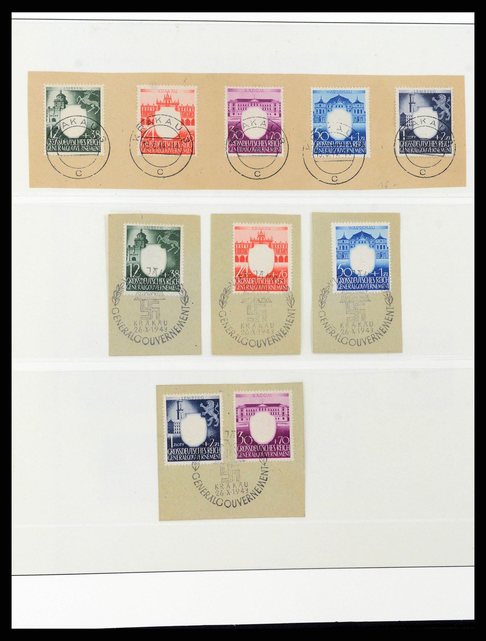 38785 0026 - Stamp collection 38785 German occupations WW II 1938-1945.