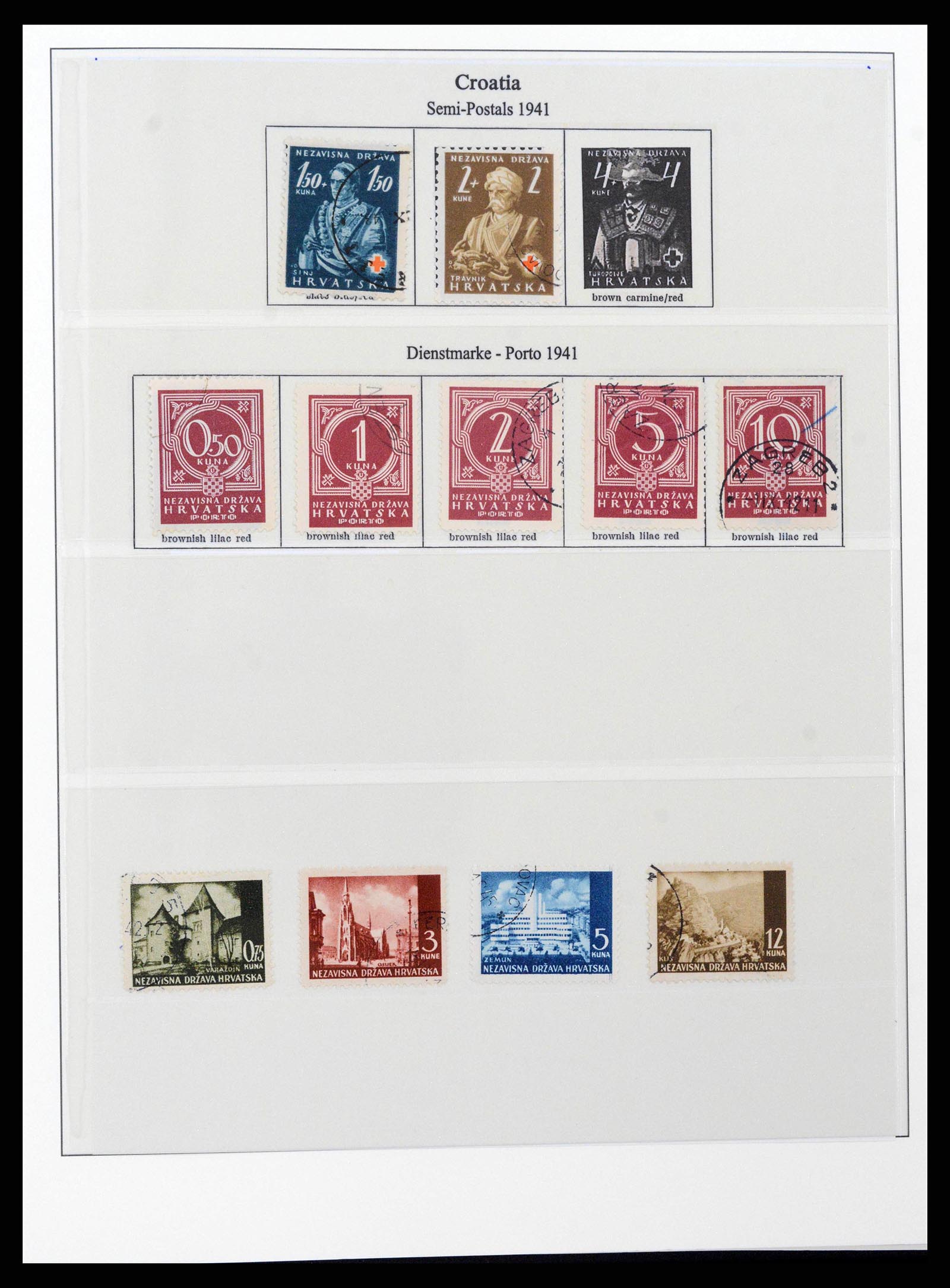 38785 0068 - Stamp collection 38785 German occupations WW II 1938-1945.