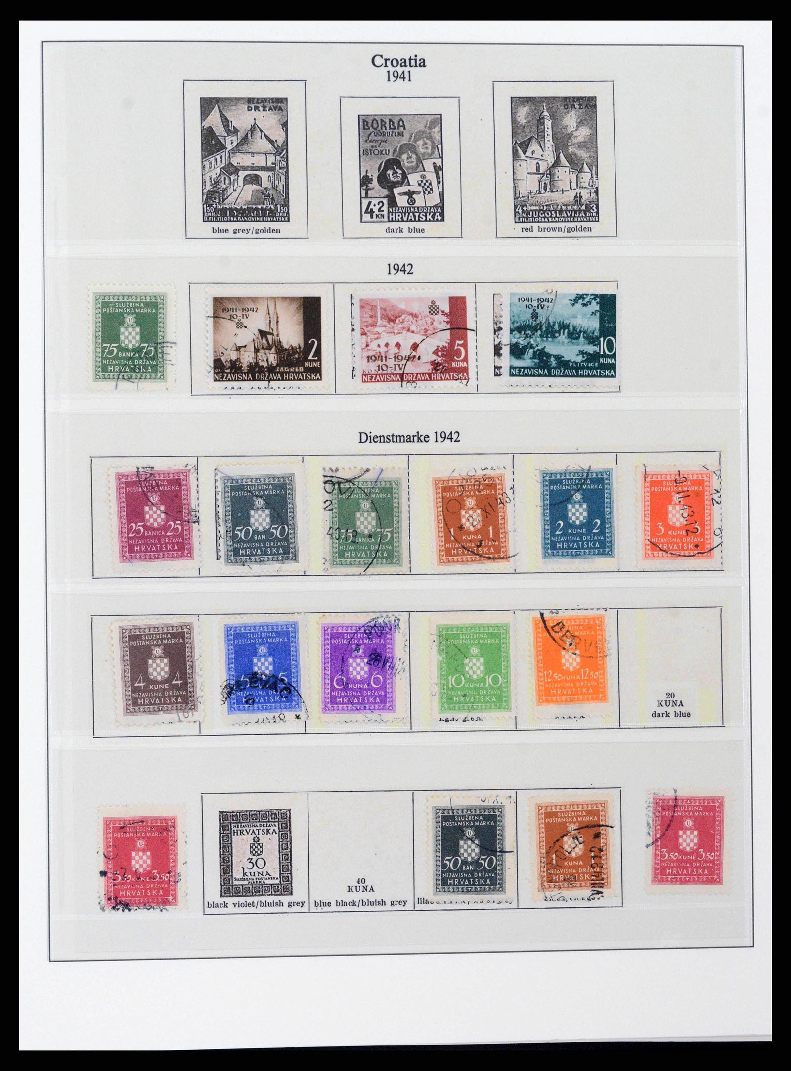 38785 0069 - Stamp collection 38785 German occupations WW II 1938-1945.