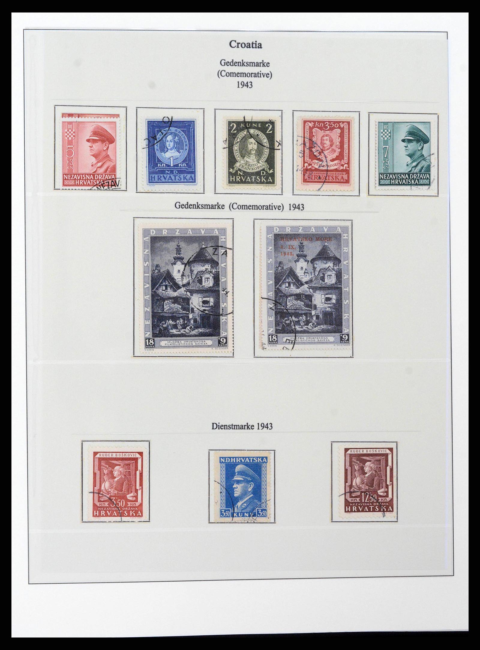 38785 0075 - Stamp collection 38785 German occupations WW II 1938-1945.