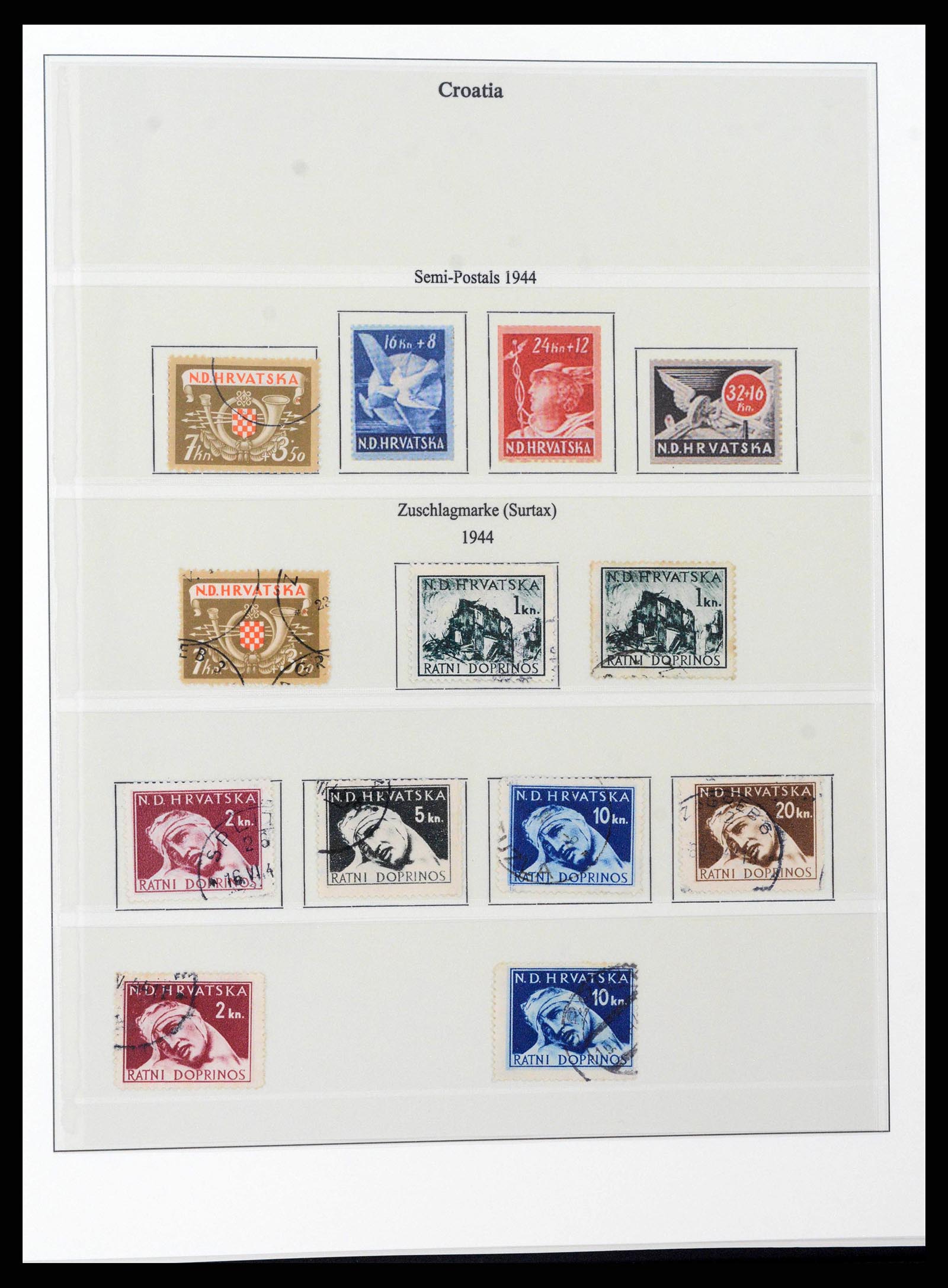 38785 0080 - Stamp collection 38785 German occupations WW II 1938-1945.