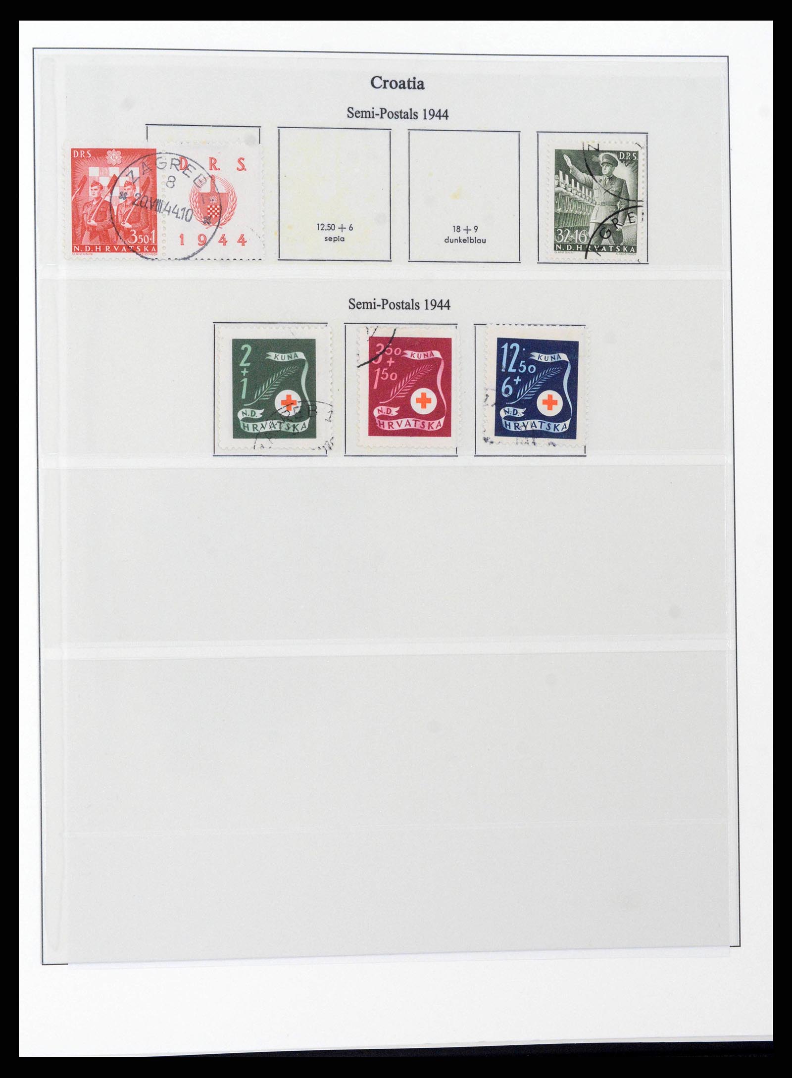 38785 0082 - Stamp collection 38785 German occupations WW II 1938-1945.