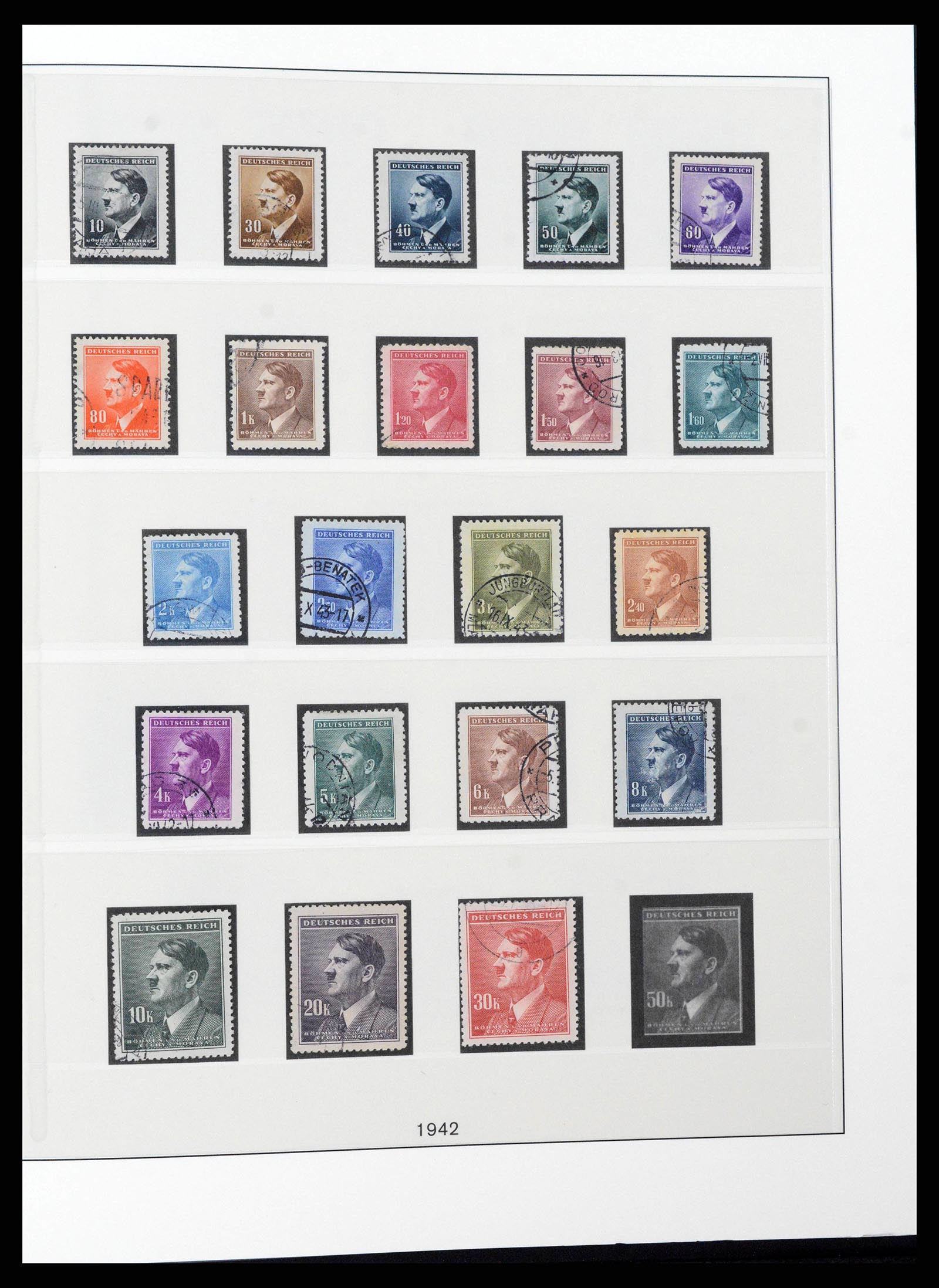 38785 0104 - Stamp collection 38785 German occupations WW II 1938-1945.