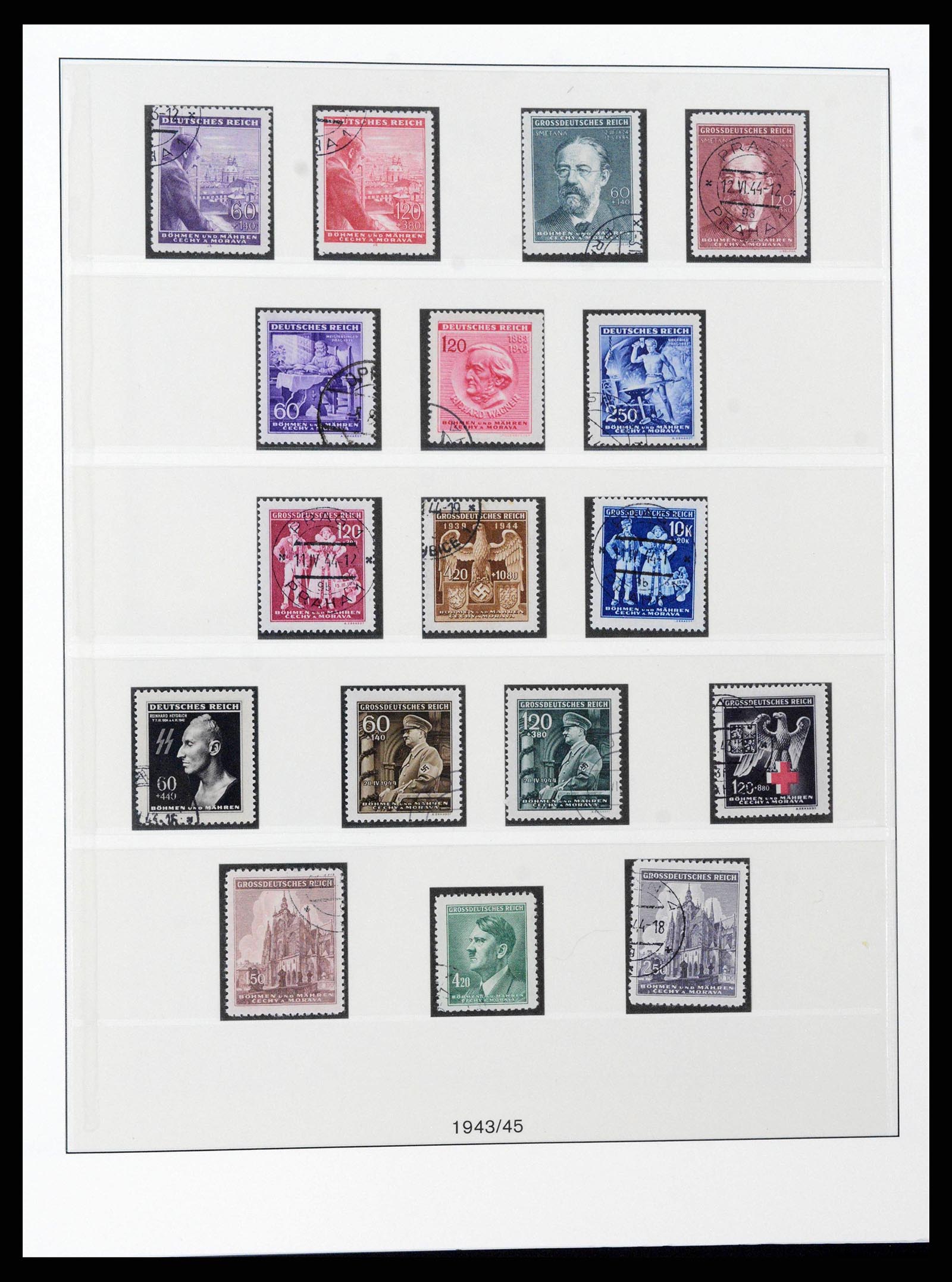 38785 0105 - Stamp collection 38785 German occupations WW II 1938-1945.