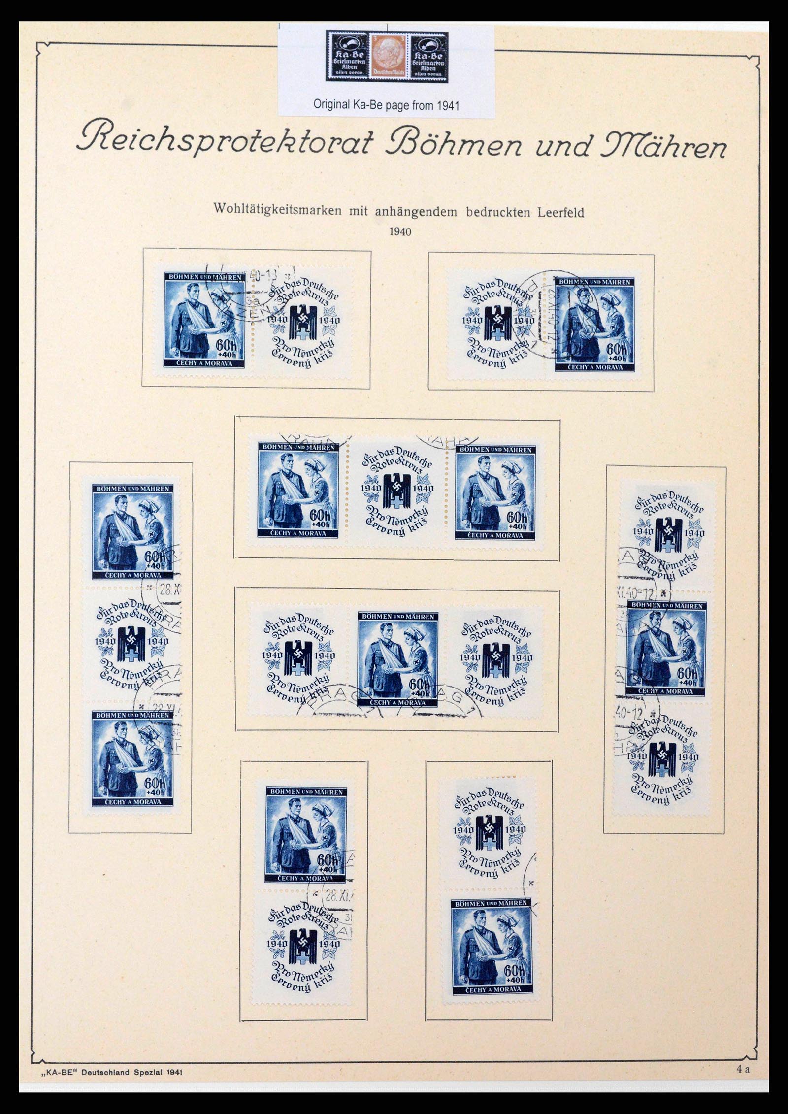 38785 0110 - Stamp collection 38785 German occupations WW II 1938-1945.