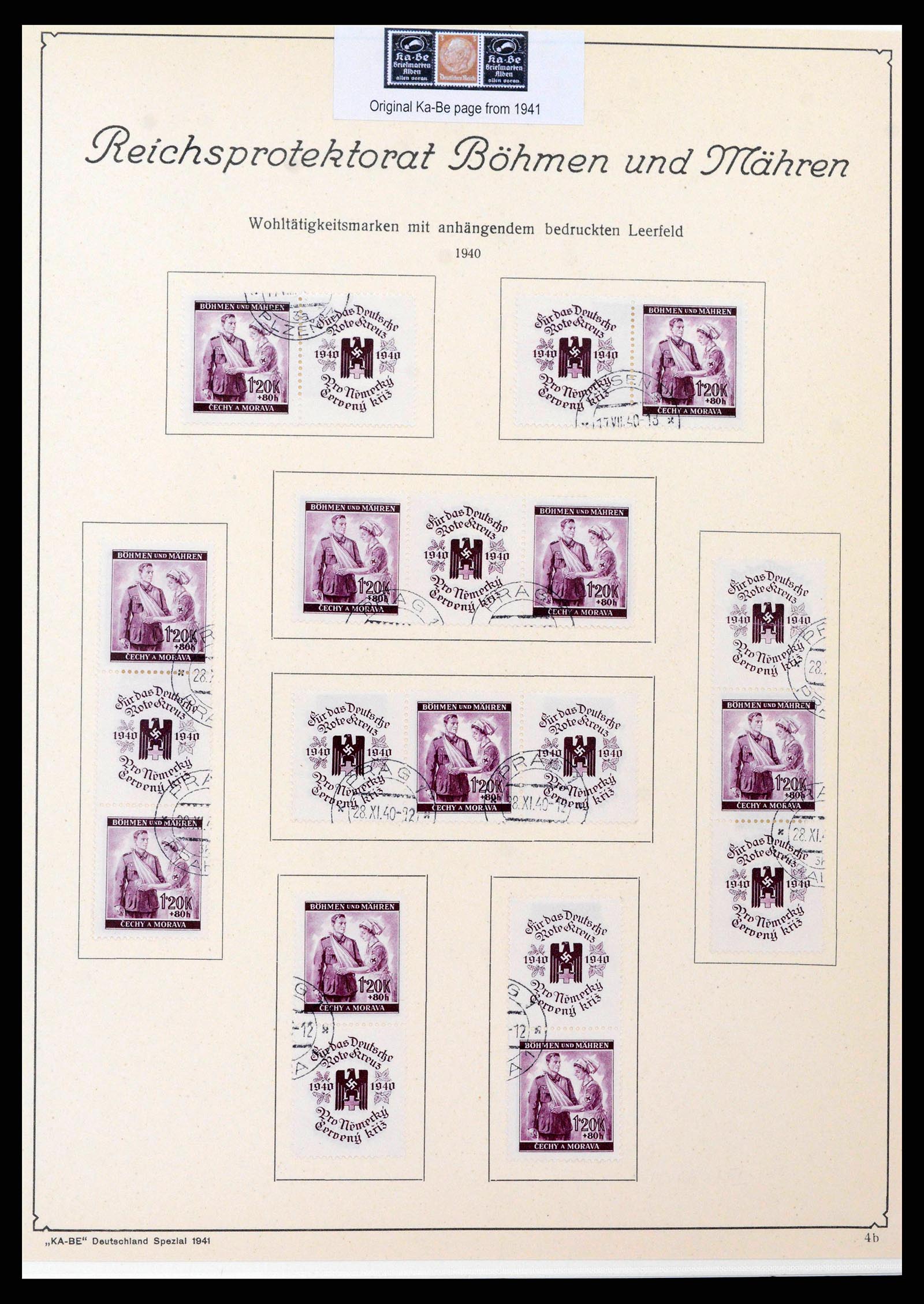 38785 0111 - Stamp collection 38785 German occupations WW II 1938-1945.