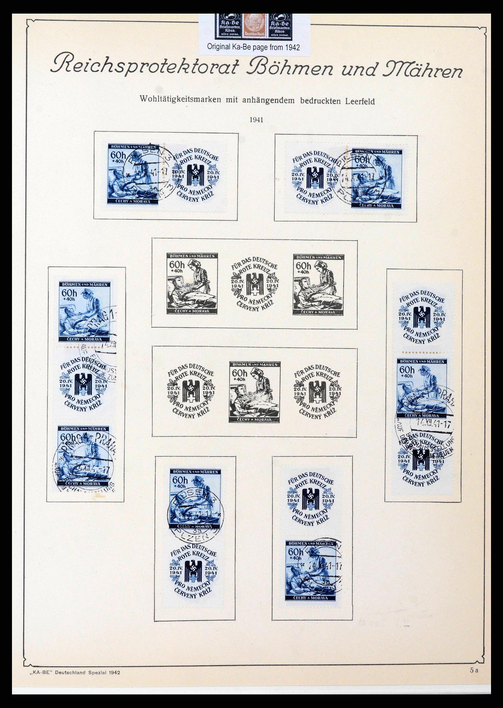 38785 0116 - Stamp collection 38785 German occupations WW II 1938-1945.