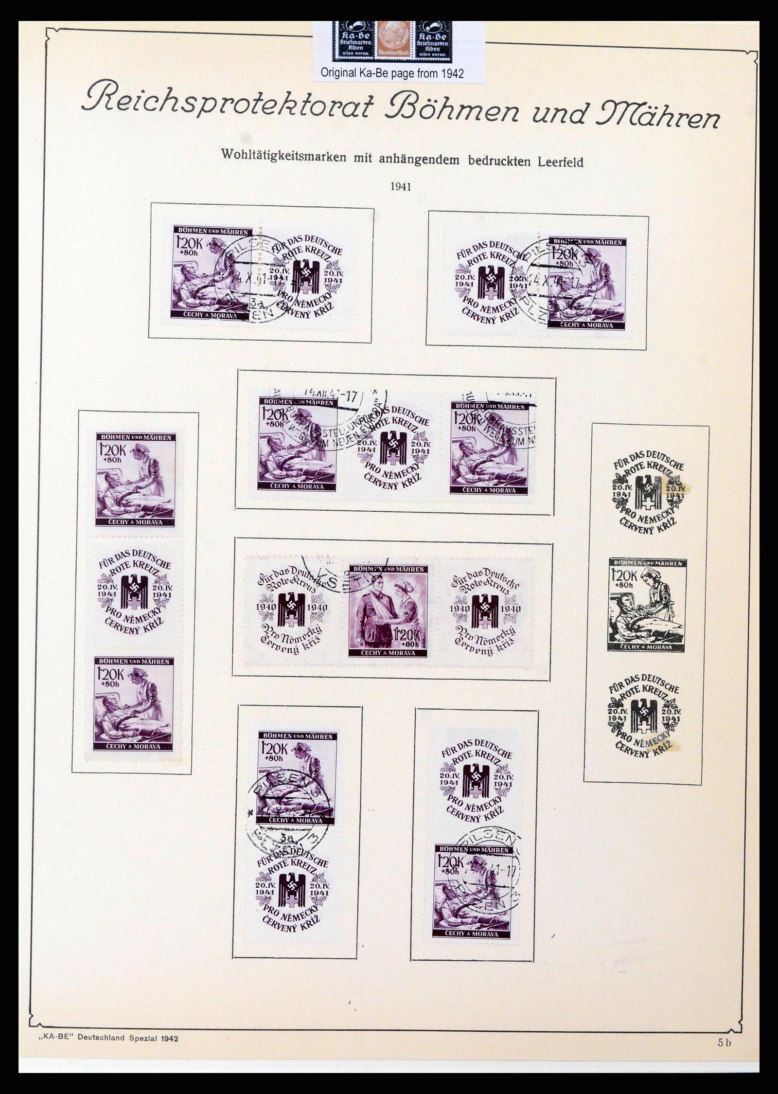 38785 0117 - Stamp collection 38785 German occupations WW II 1938-1945.