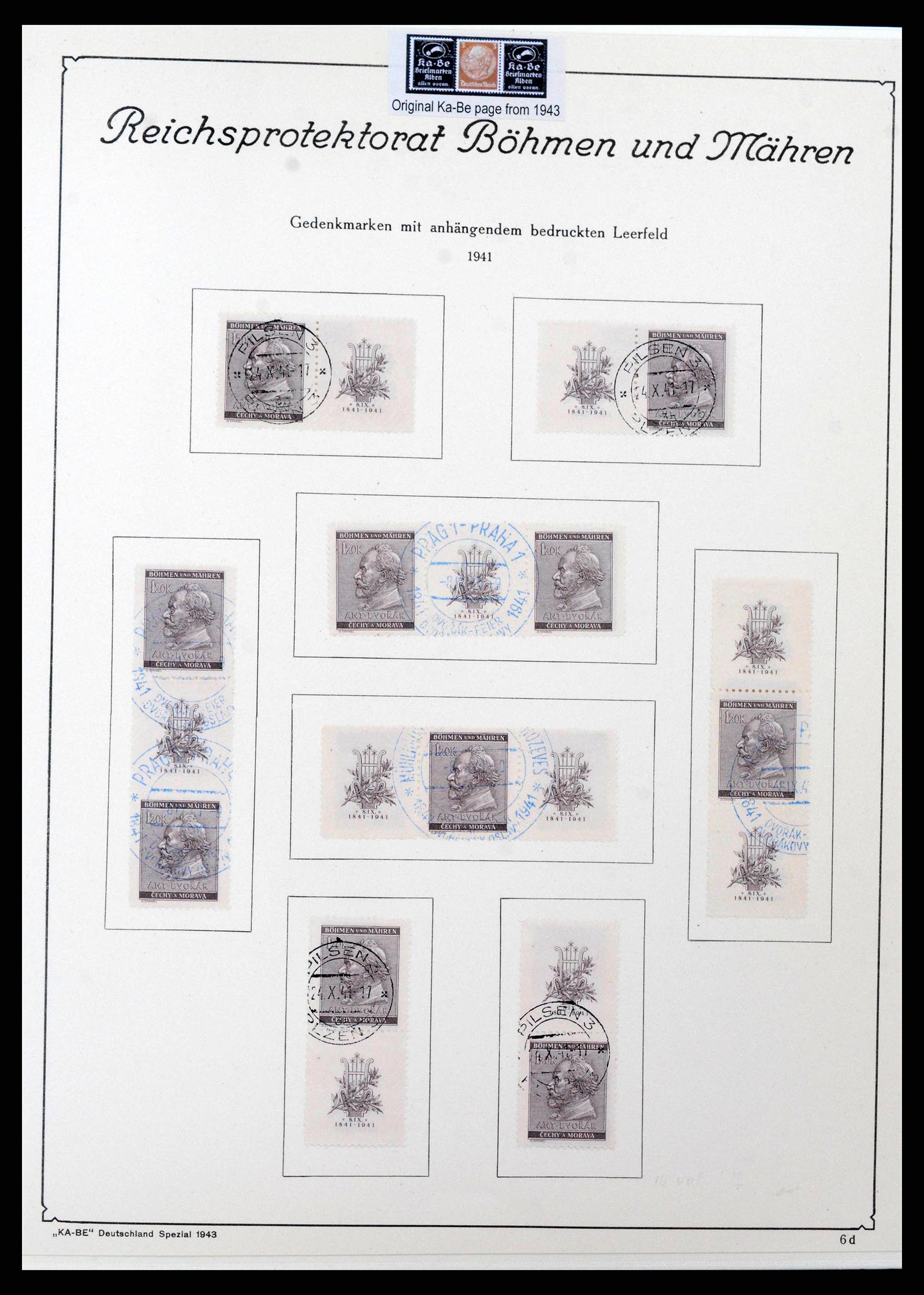 38785 0125 - Stamp collection 38785 German occupations WW II 1938-1945.