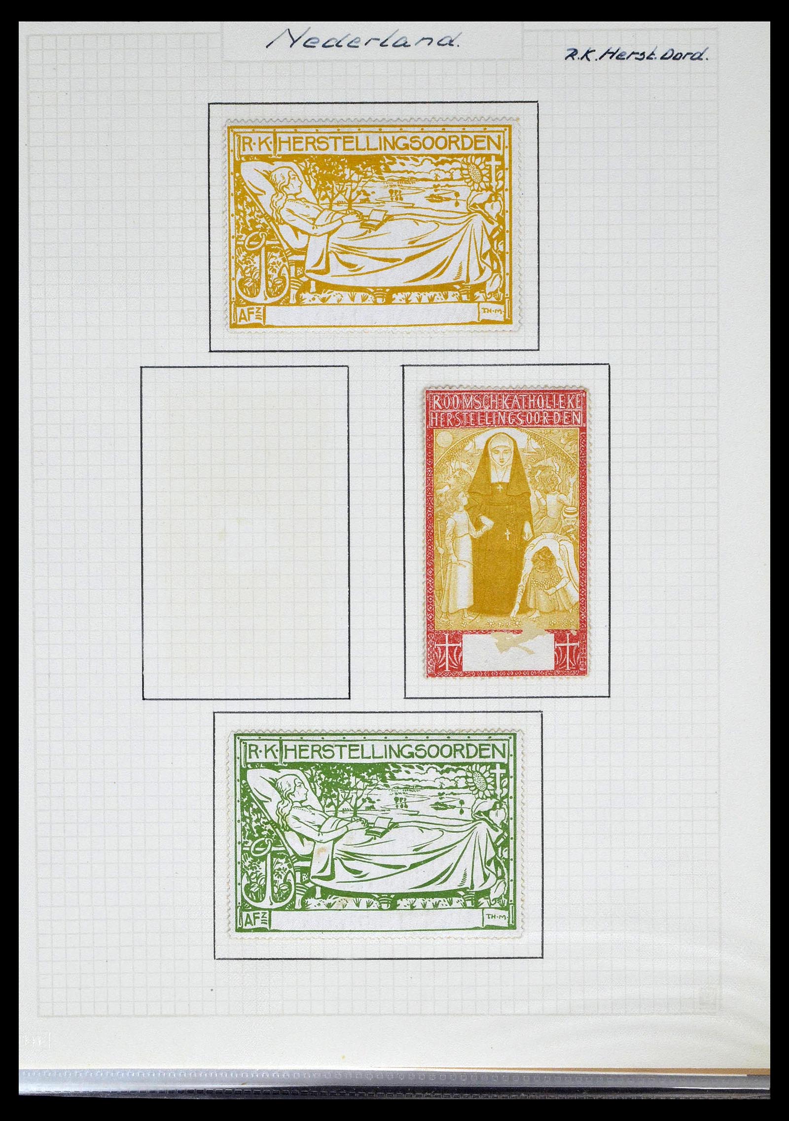38786 0007 - Postzegelverzameling 38786 Nederland tuberculose 1906-2006.