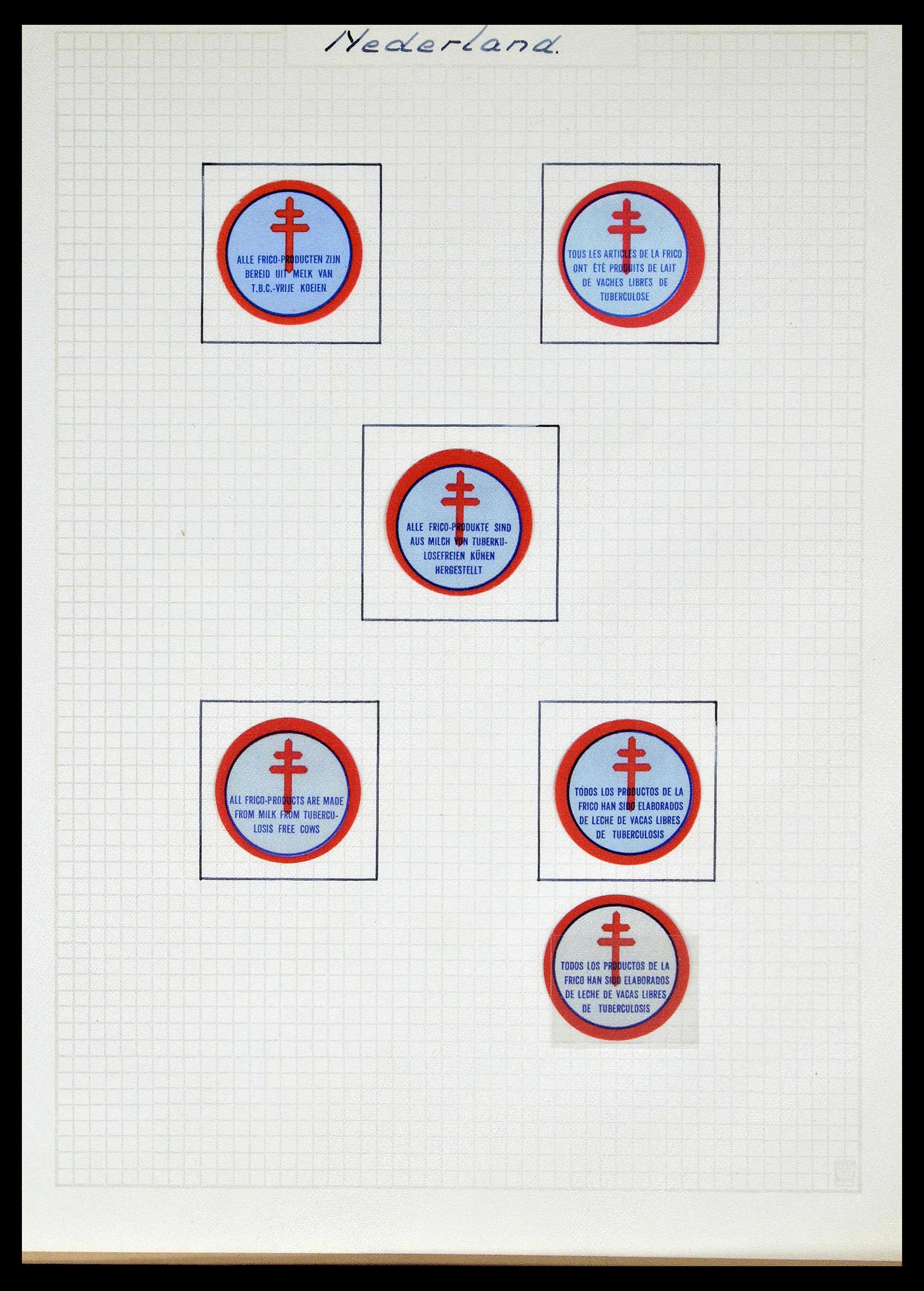 38786 0012 - Stamp collection 38786 Netherlands tuberculosis 1906-2006.