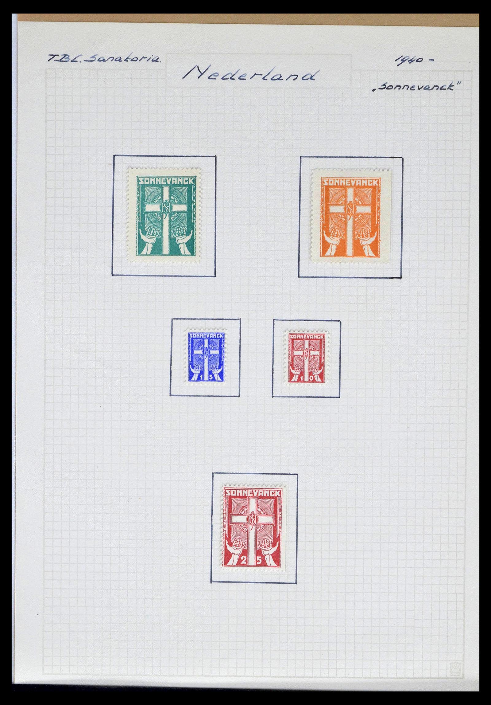 38786 0026 - Stamp collection 38786 Netherlands tuberculosis 1906-2006.