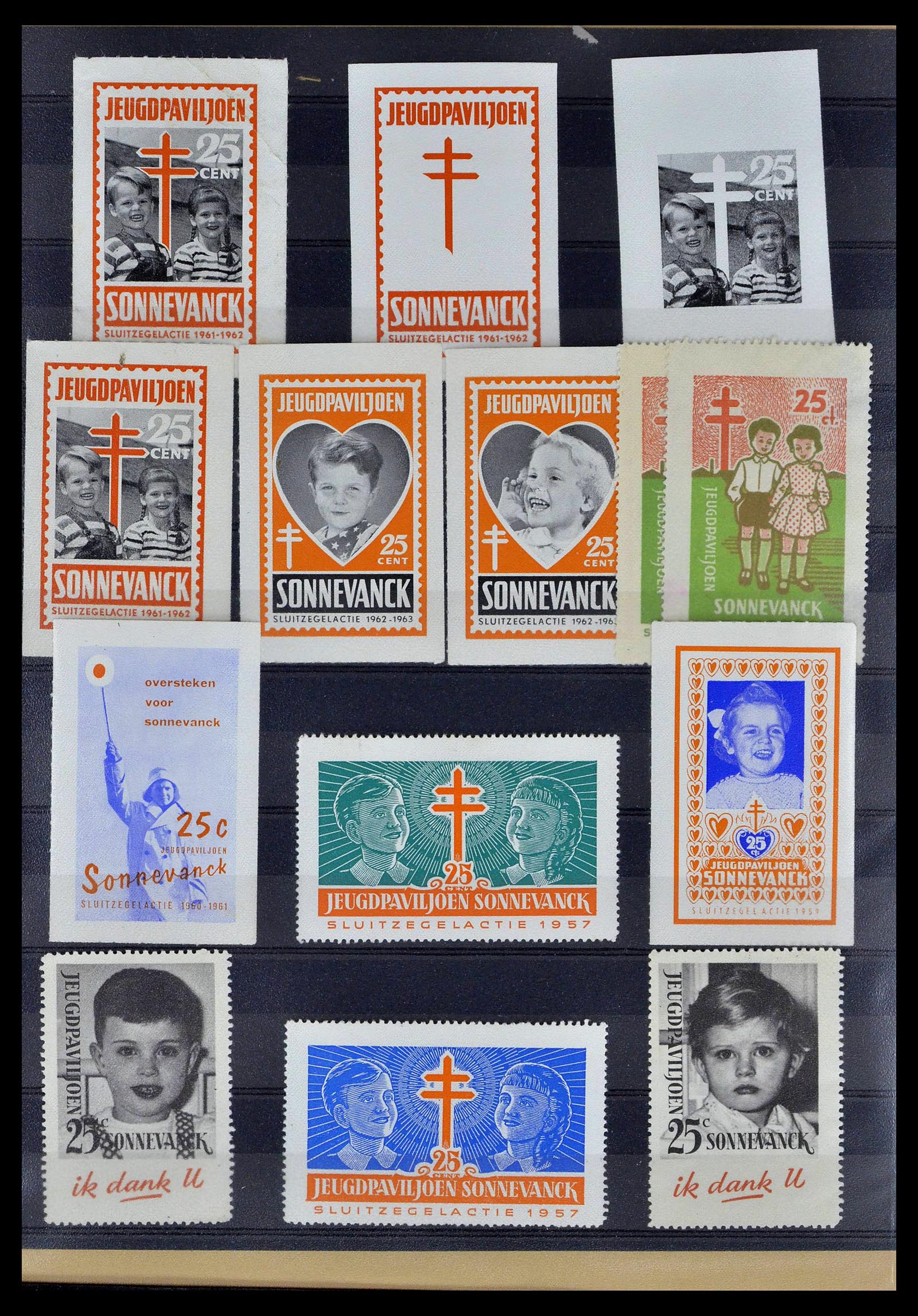 38786 0029 - Stamp collection 38786 Netherlands tuberculosis 1906-2006.