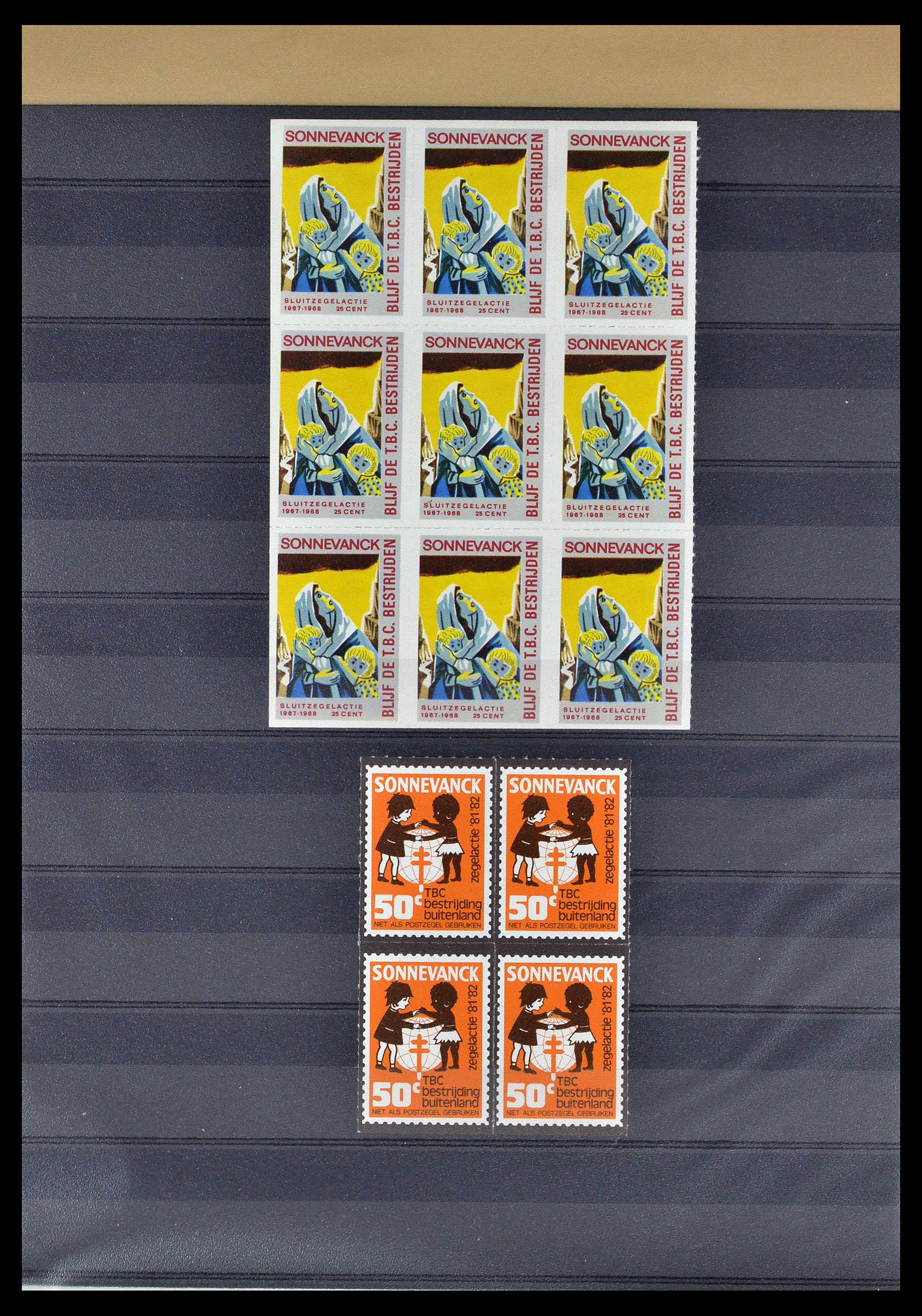 38786 0037 - Stamp collection 38786 Netherlands tuberculosis 1906-2006.