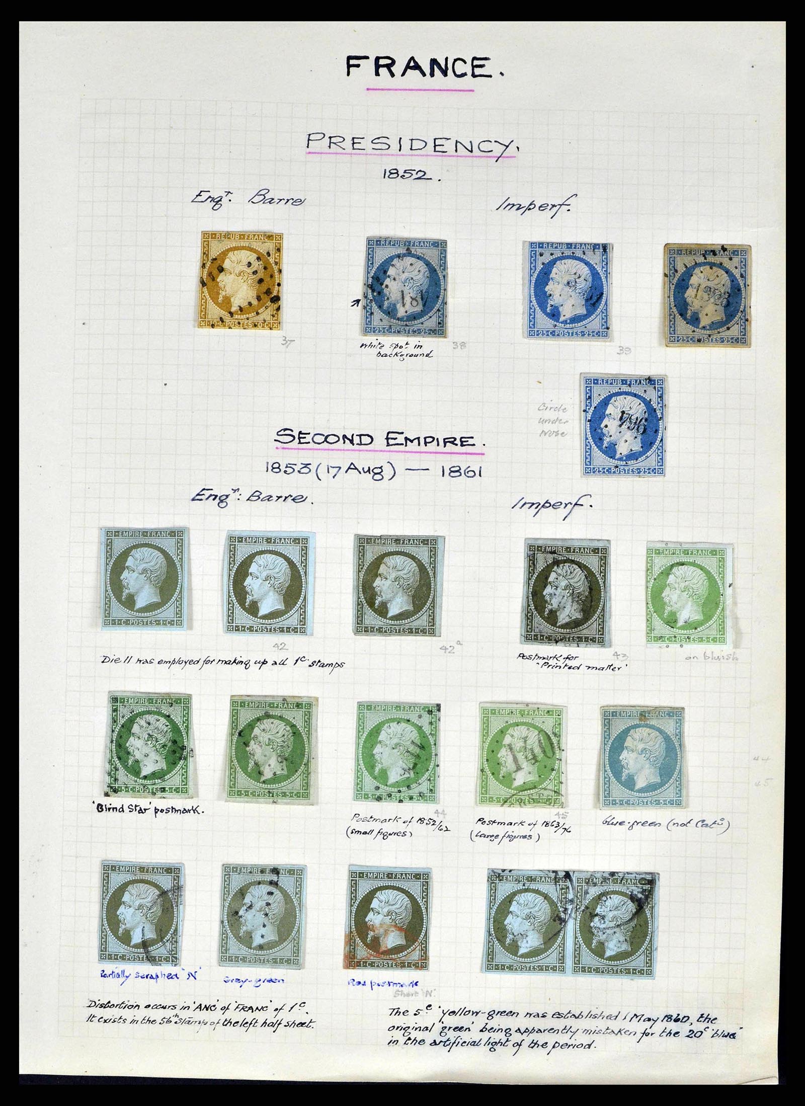 38790 0002 - Stamp collection 38790 France supercollection 1849-1954.