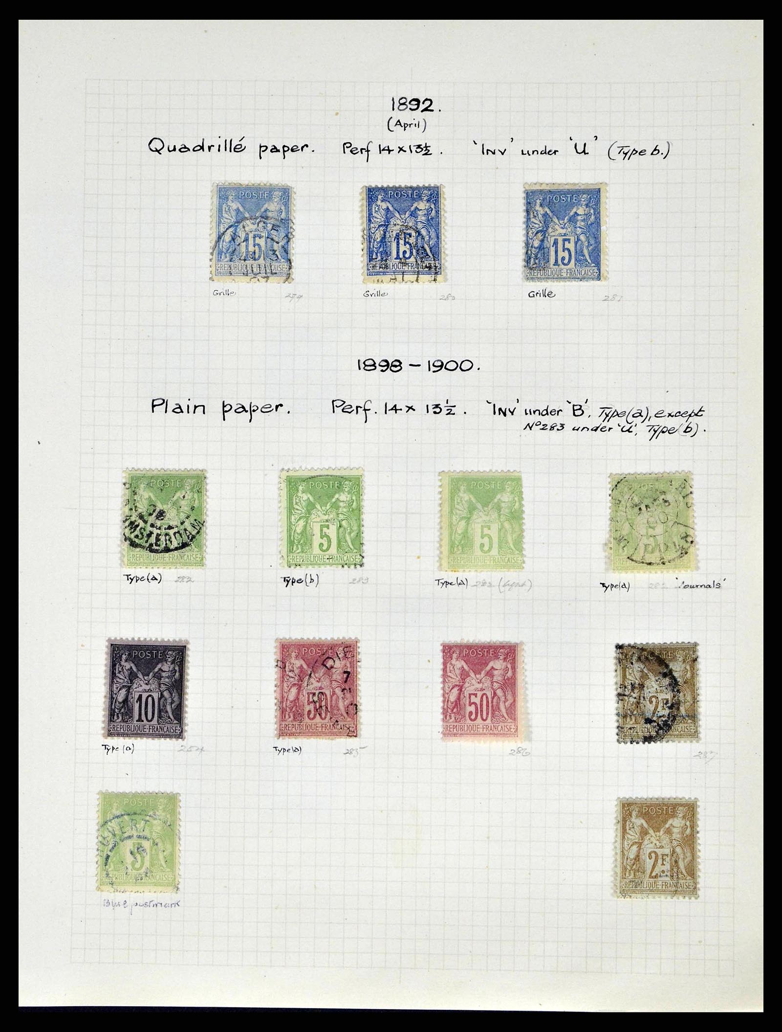 38790 0038 - Stamp collection 38790 France supercollection 1849-1954.