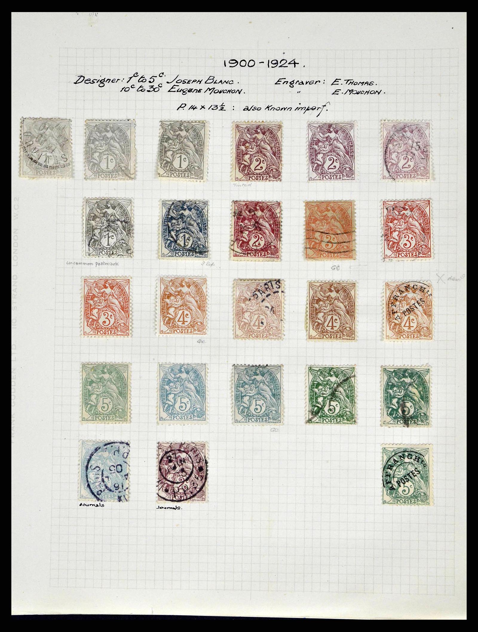 38790 0039 - Stamp collection 38790 France supercollection 1849-1954.