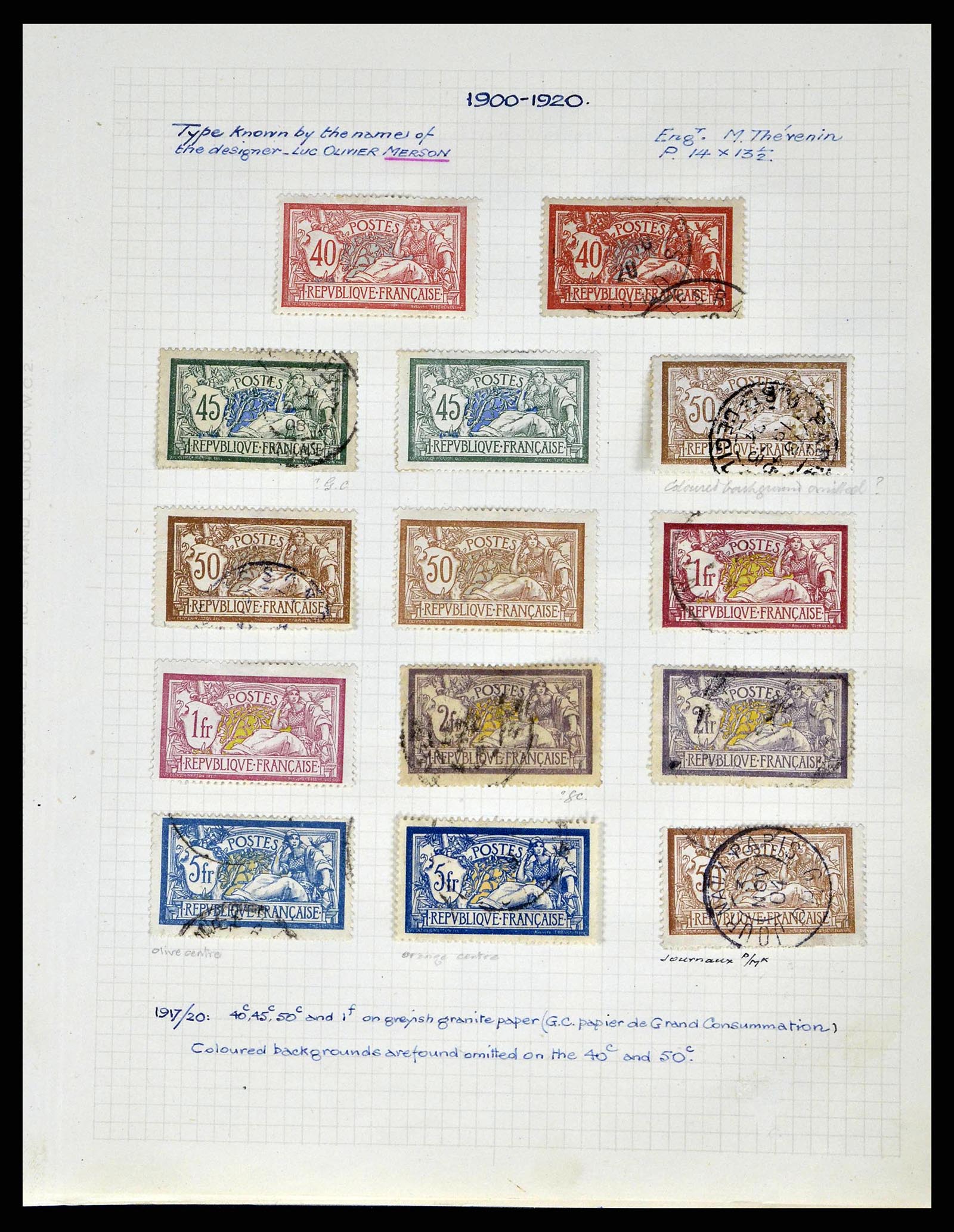 38790 0043 - Stamp collection 38790 France supercollection 1849-1954.