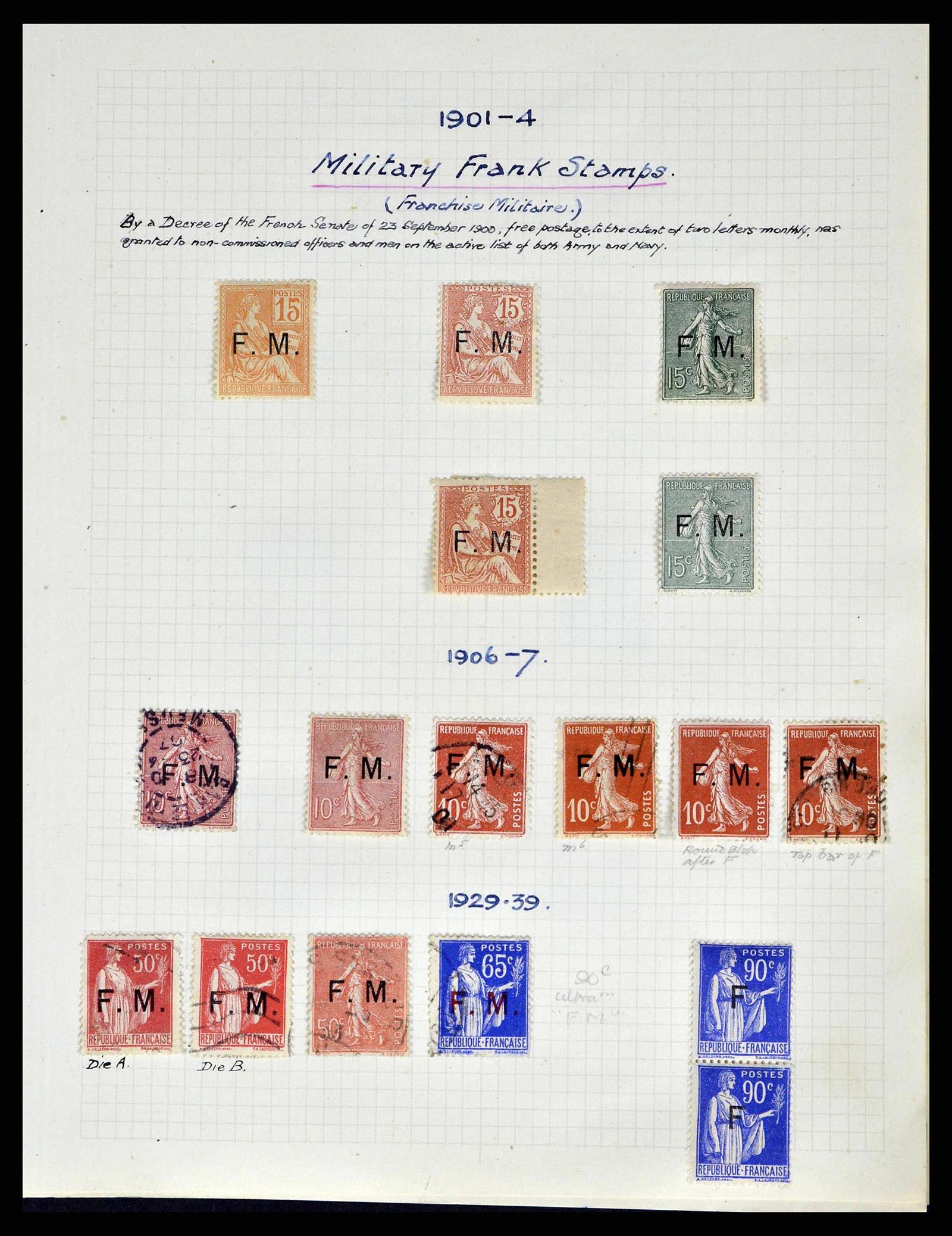 38790 0048 - Postzegelverzameling 38790 Frankrijk supercollectie 1849-1954. 