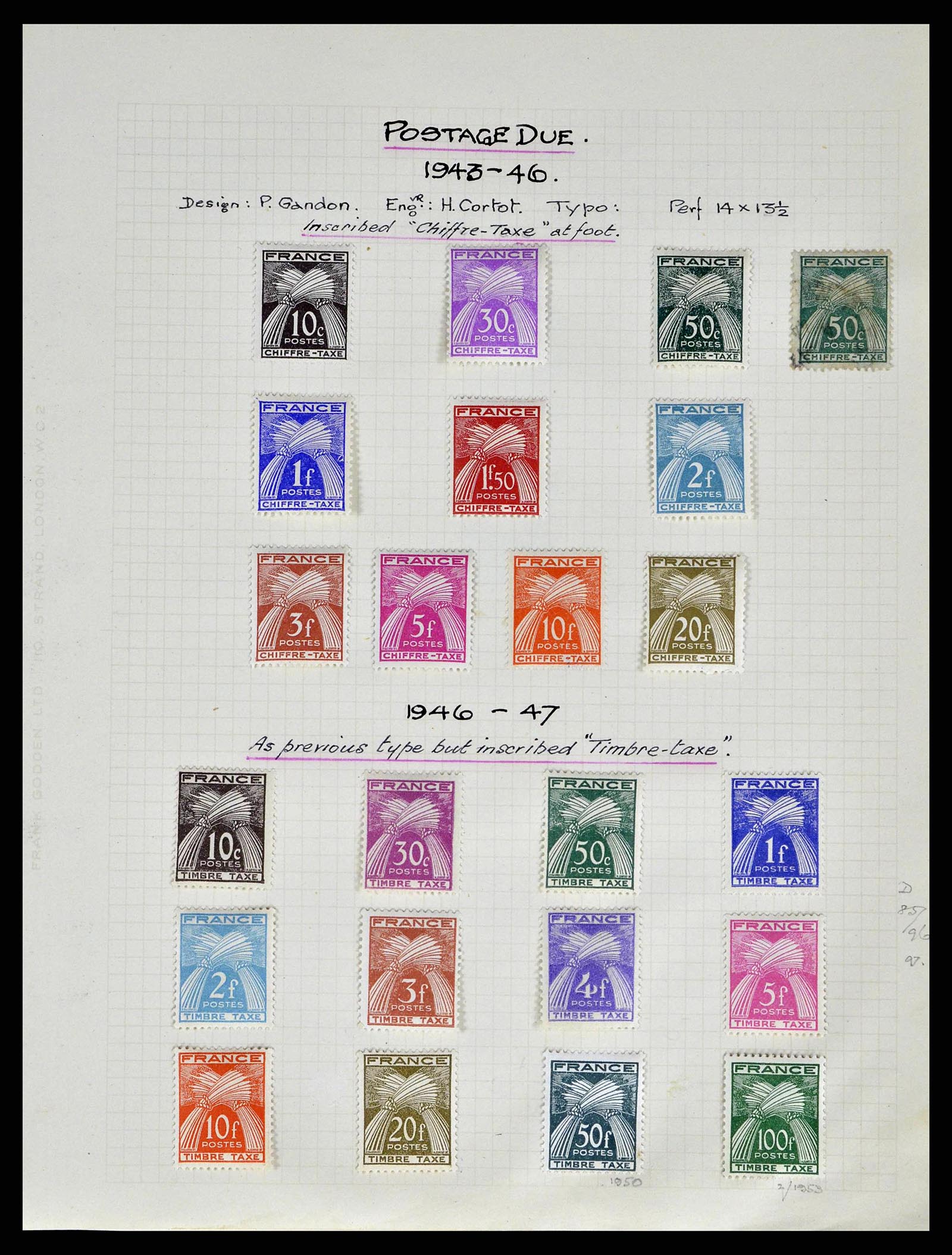 38790 0059 - Postzegelverzameling 38790 Frankrijk supercollectie 1849-1954. 