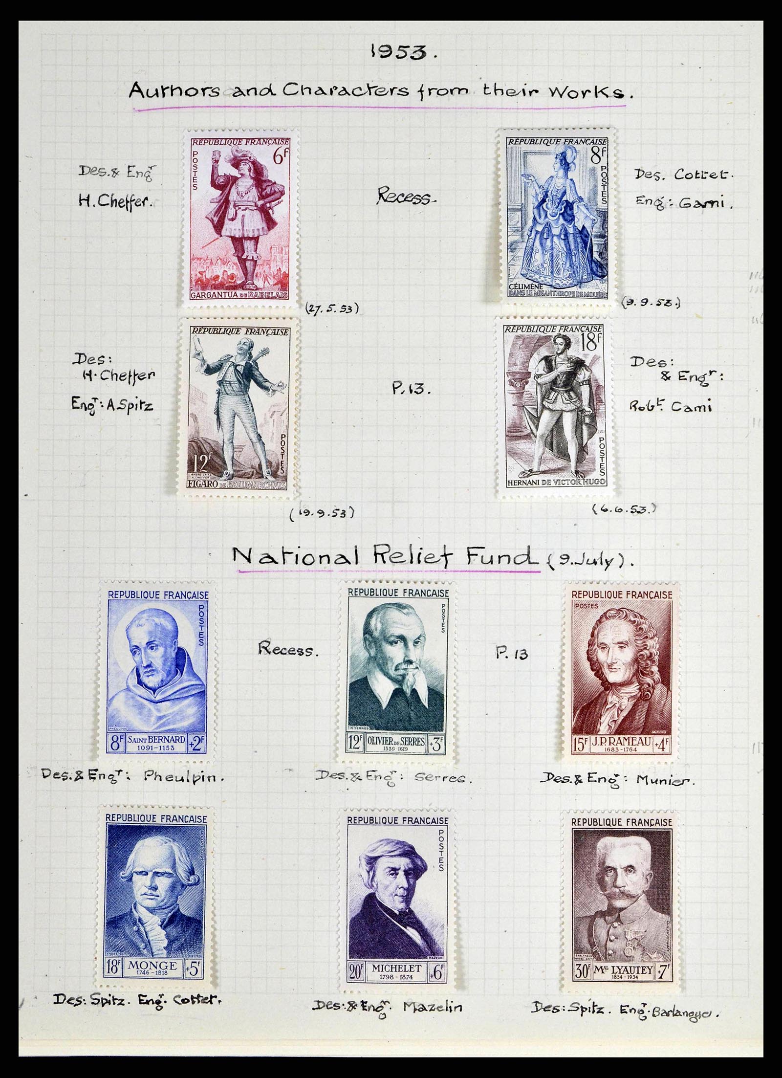 38790 0227 - Stamp collection 38790 France supercollection 1849-1954.