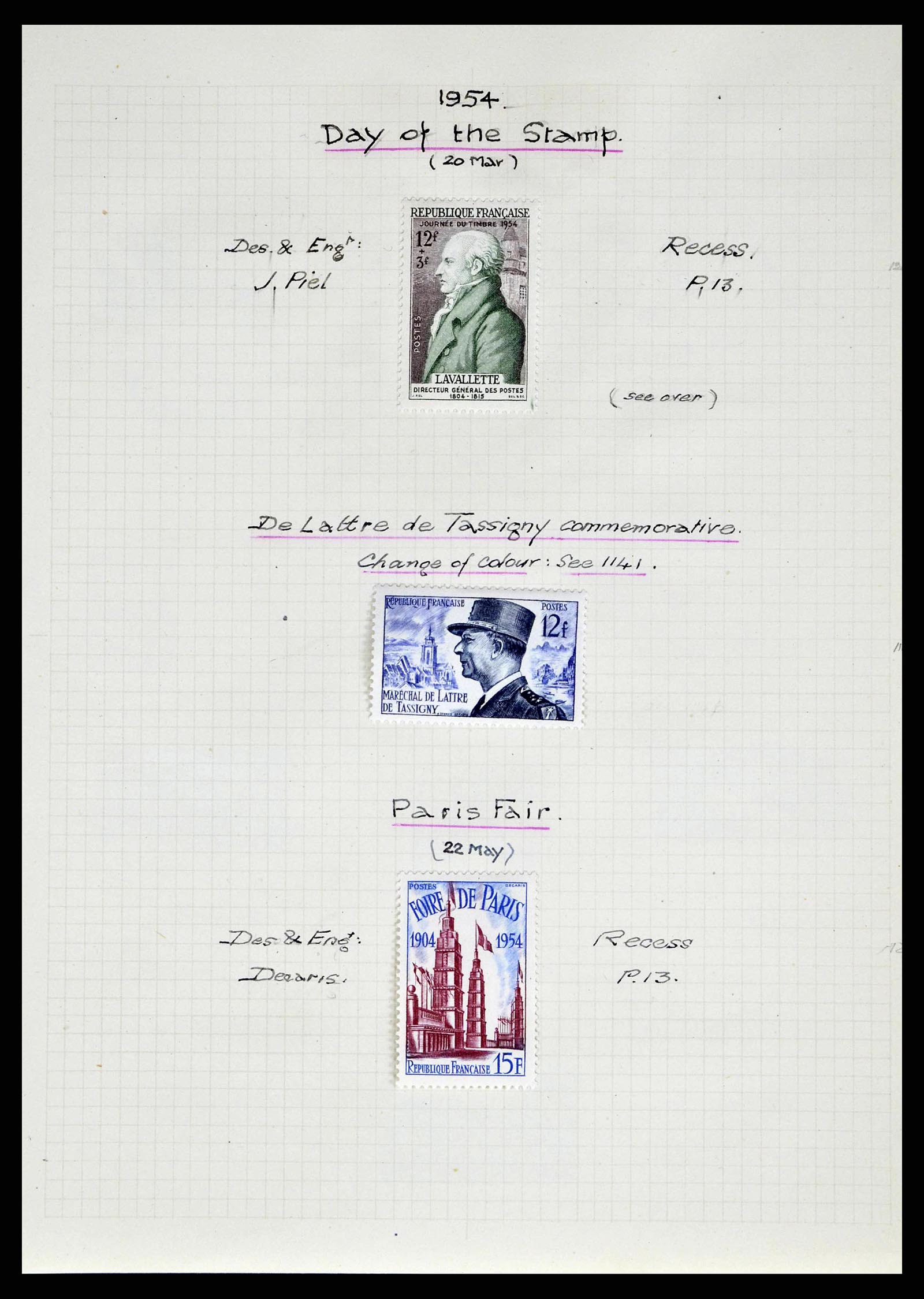 38790 0231 - Stamp collection 38790 France supercollection 1849-1954.