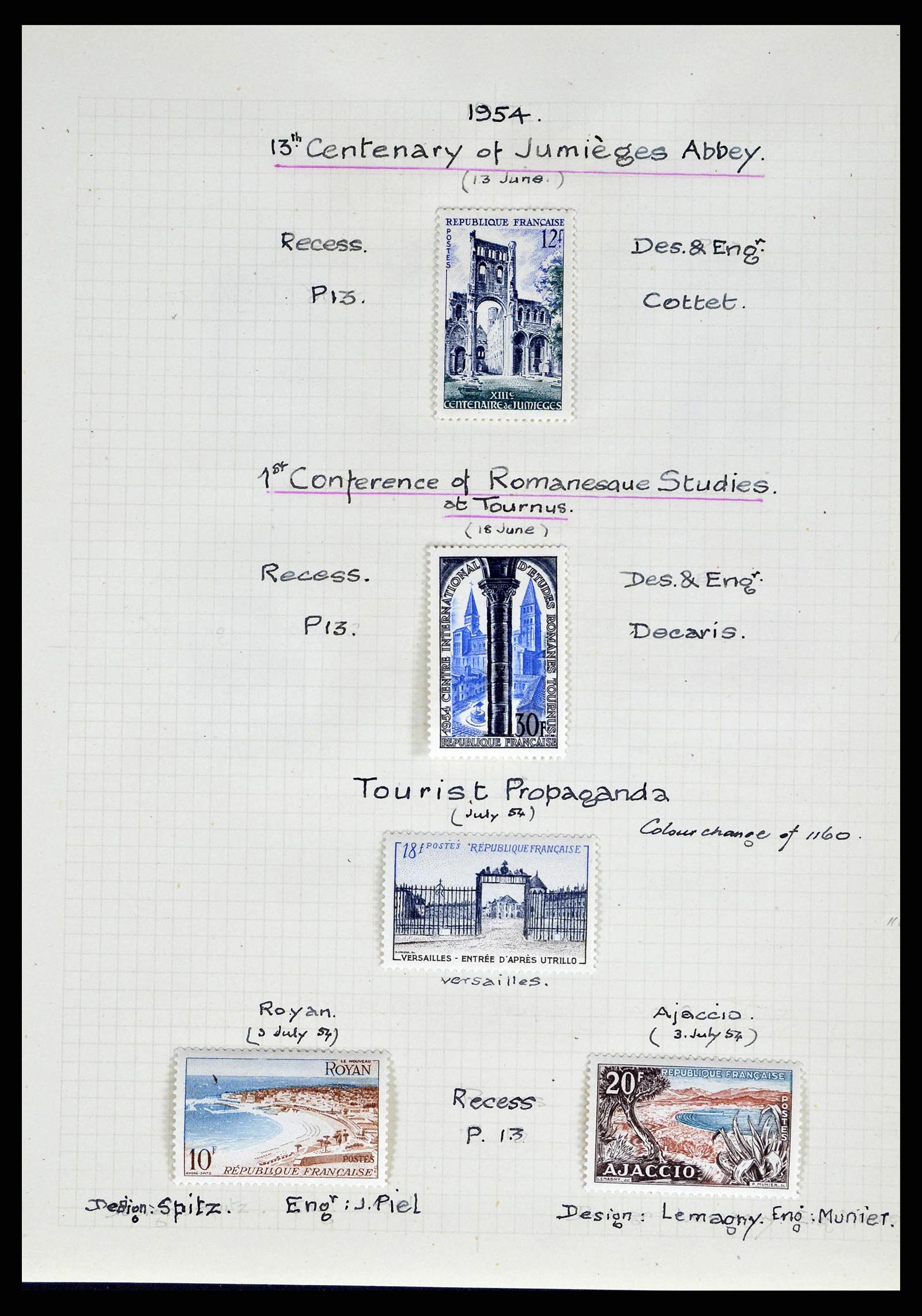 38790 0235 - Stamp collection 38790 France supercollection 1849-1954.