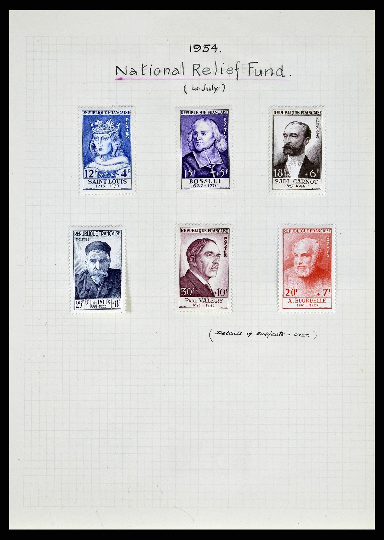 38790 0236 - Stamp collection 38790 France supercollection 1849-1954.