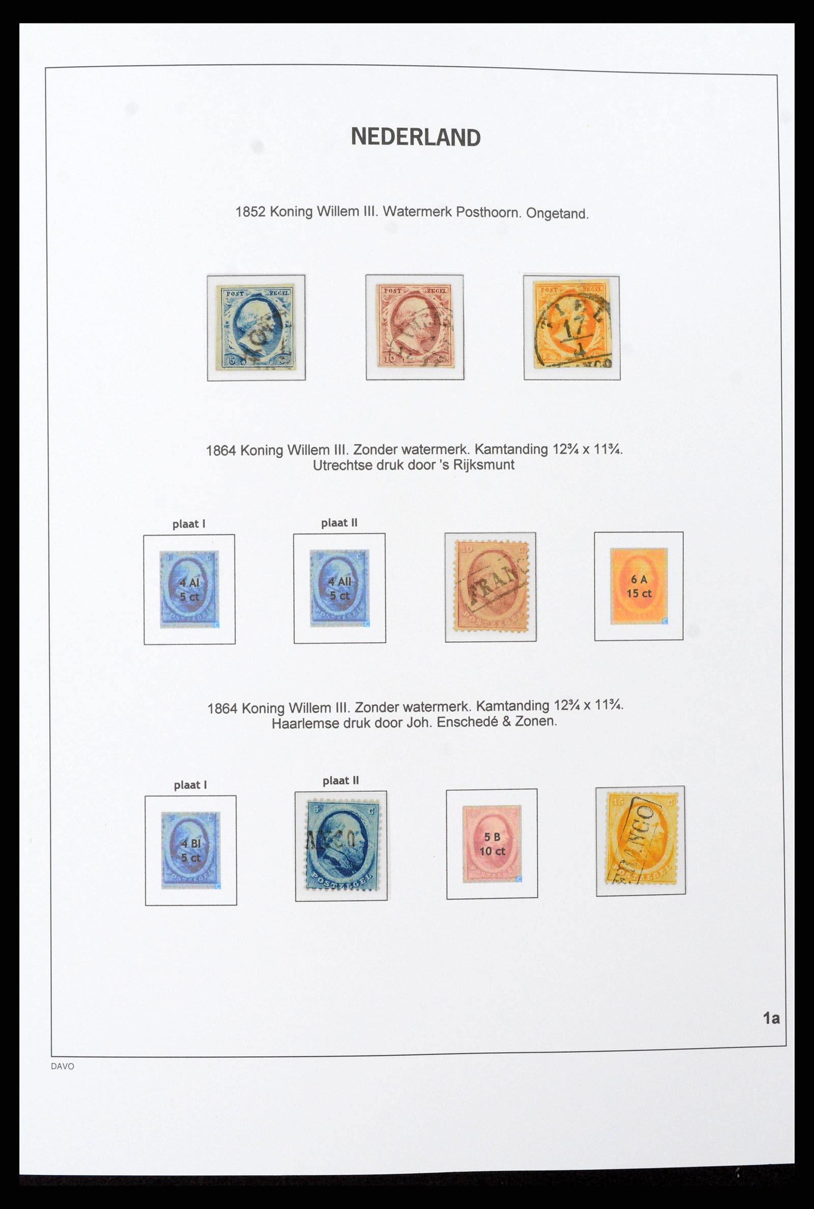 38793 0001 - Postzegelverzameling 38793 Nederland 1852-1972.
