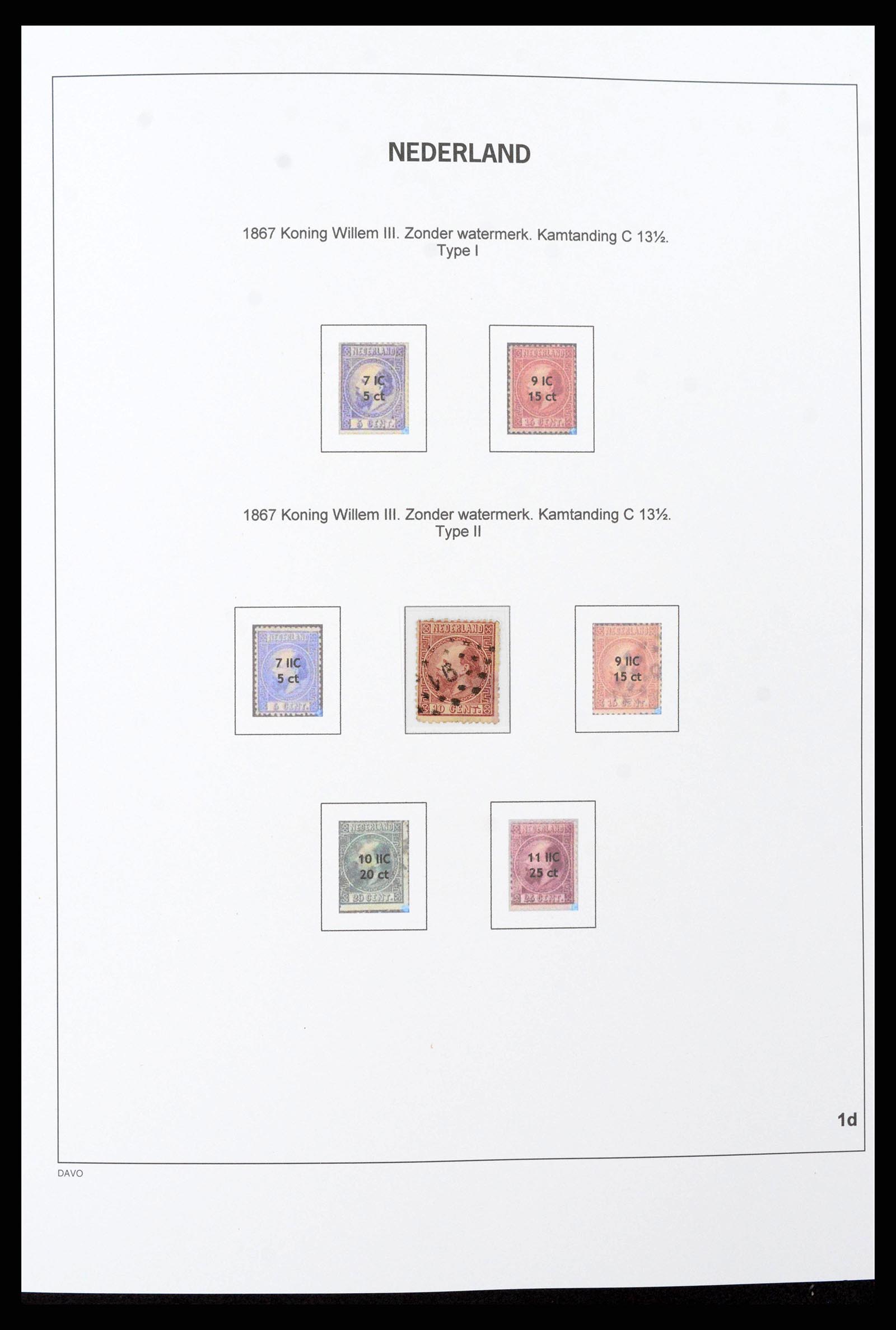 38793 0004 - Postzegelverzameling 38793 Nederland 1852-1972.
