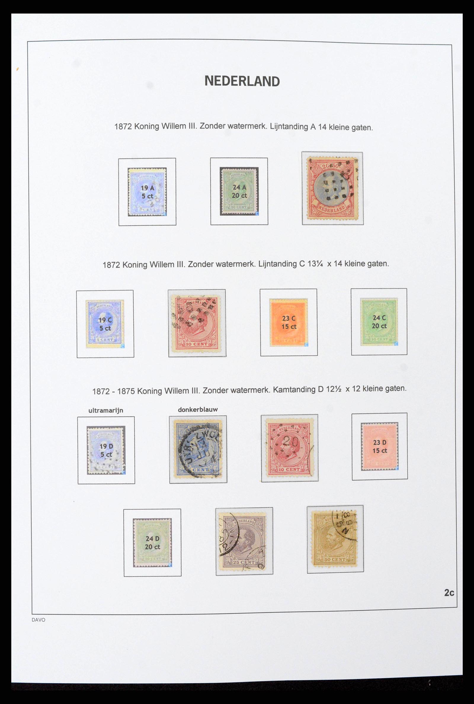 38793 0009 - Postzegelverzameling 38793 Nederland 1852-1972.