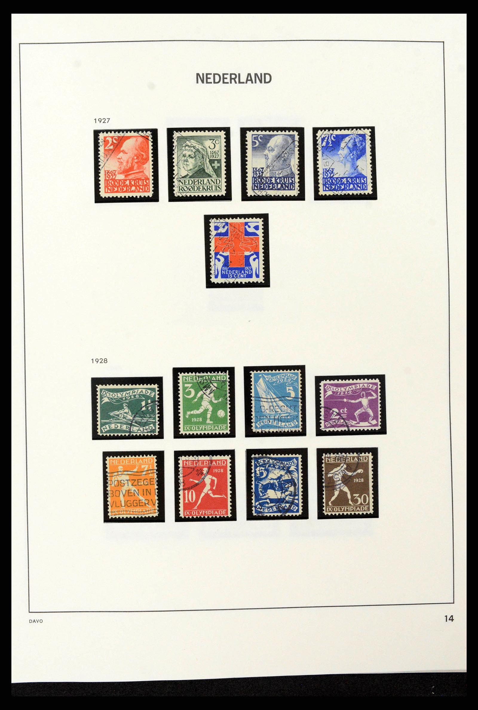 38793 0042 - Postzegelverzameling 38793 Nederland 1852-1972.