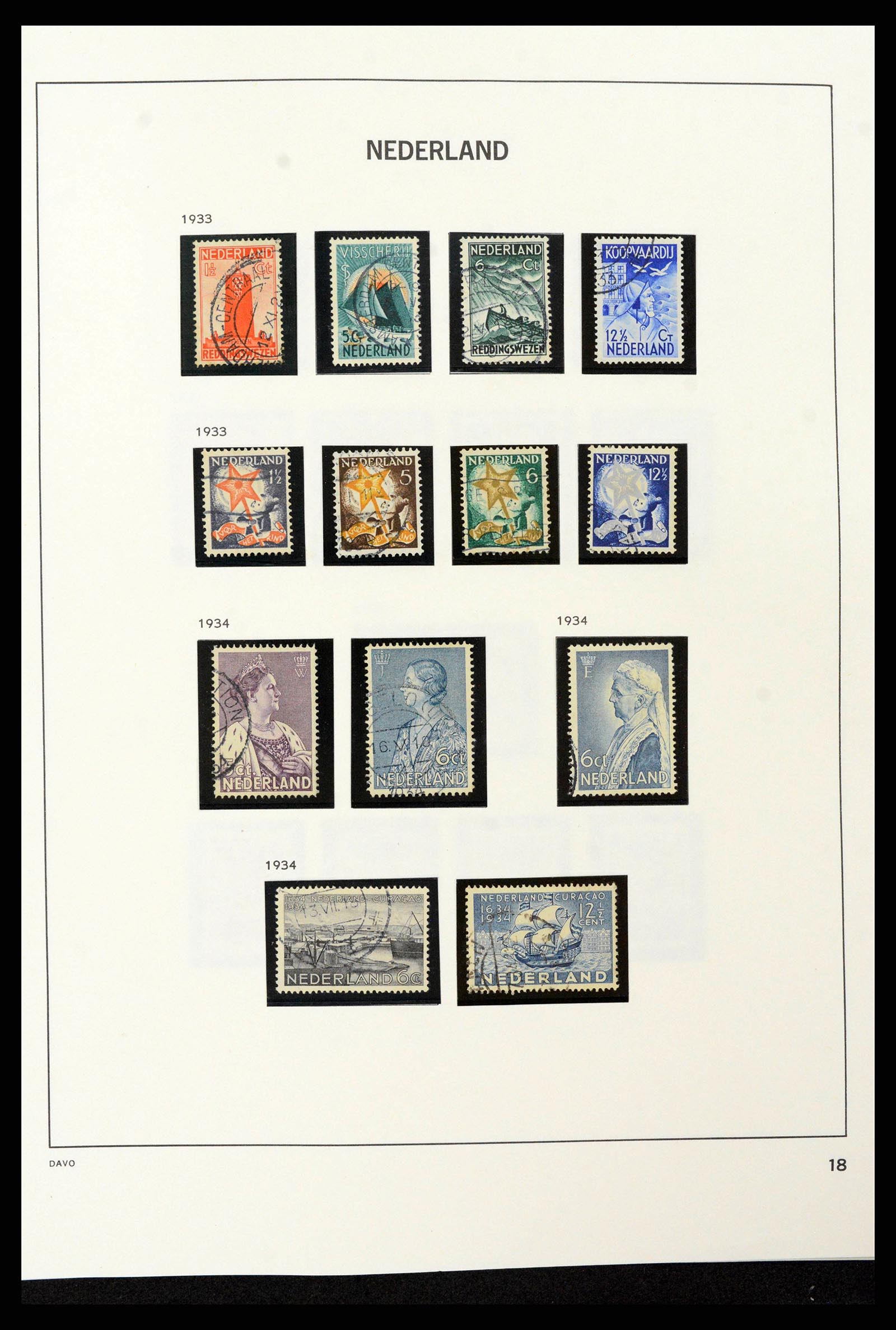 38793 0046 - Postzegelverzameling 38793 Nederland 1852-1972.